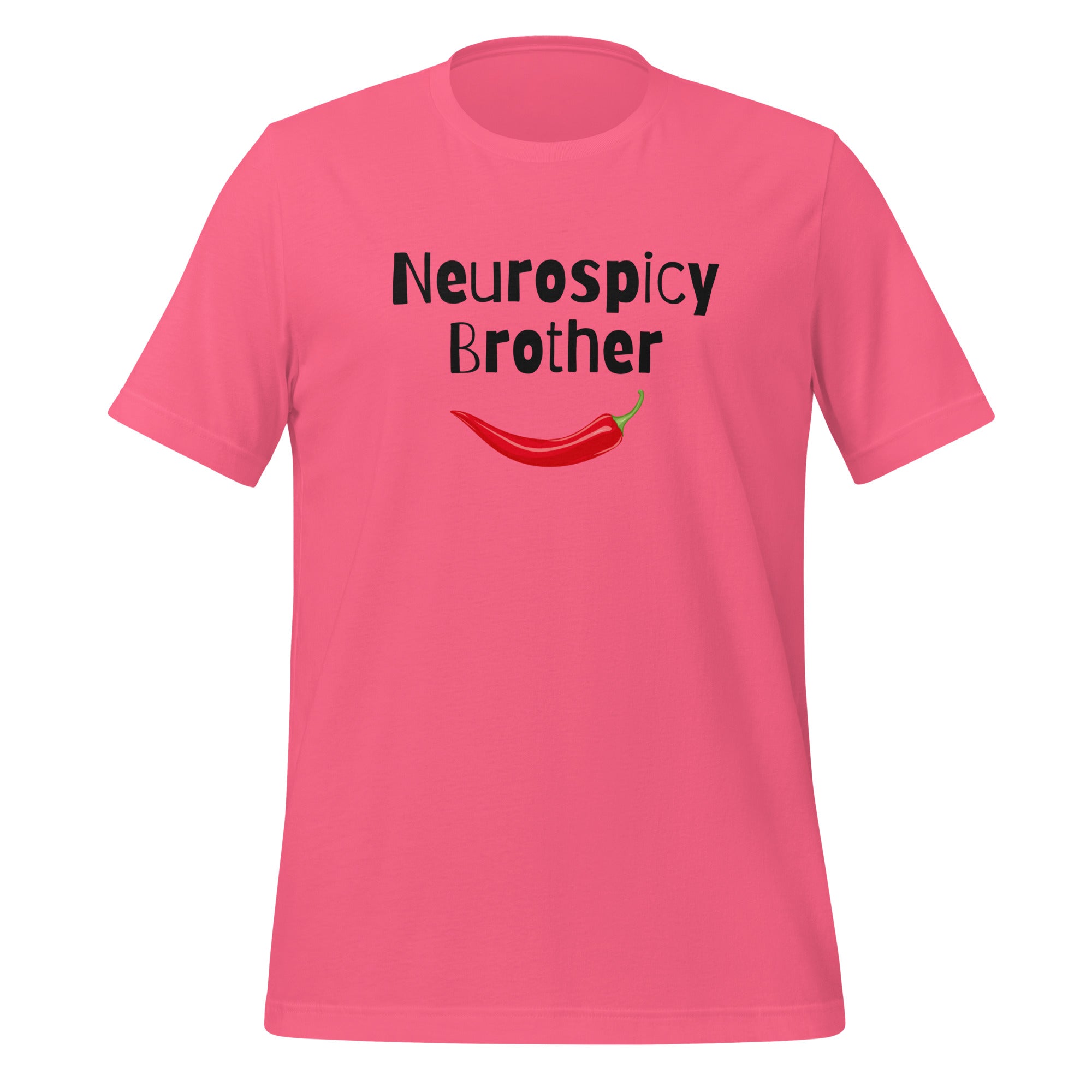 Neurospicy Brother | T-Shirt | The Neurospicy Store Charity Pink
