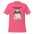 My Spirit Animal Is A Rabbit | T-Shirt | The Neurospicy Store Charity Pink