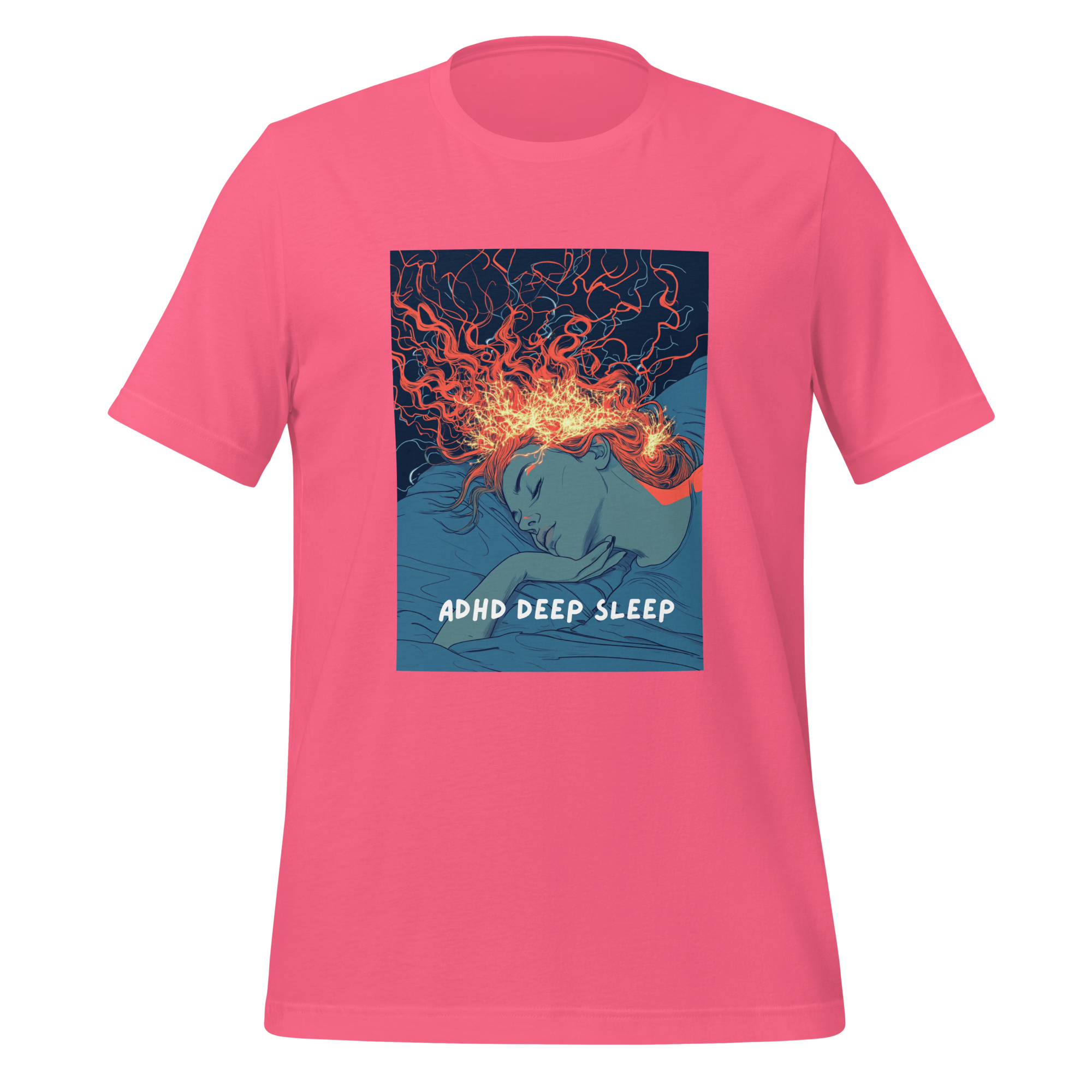 ADHD Deep Sleep | T-Shirt | The Neurospicy Store Charity Pink