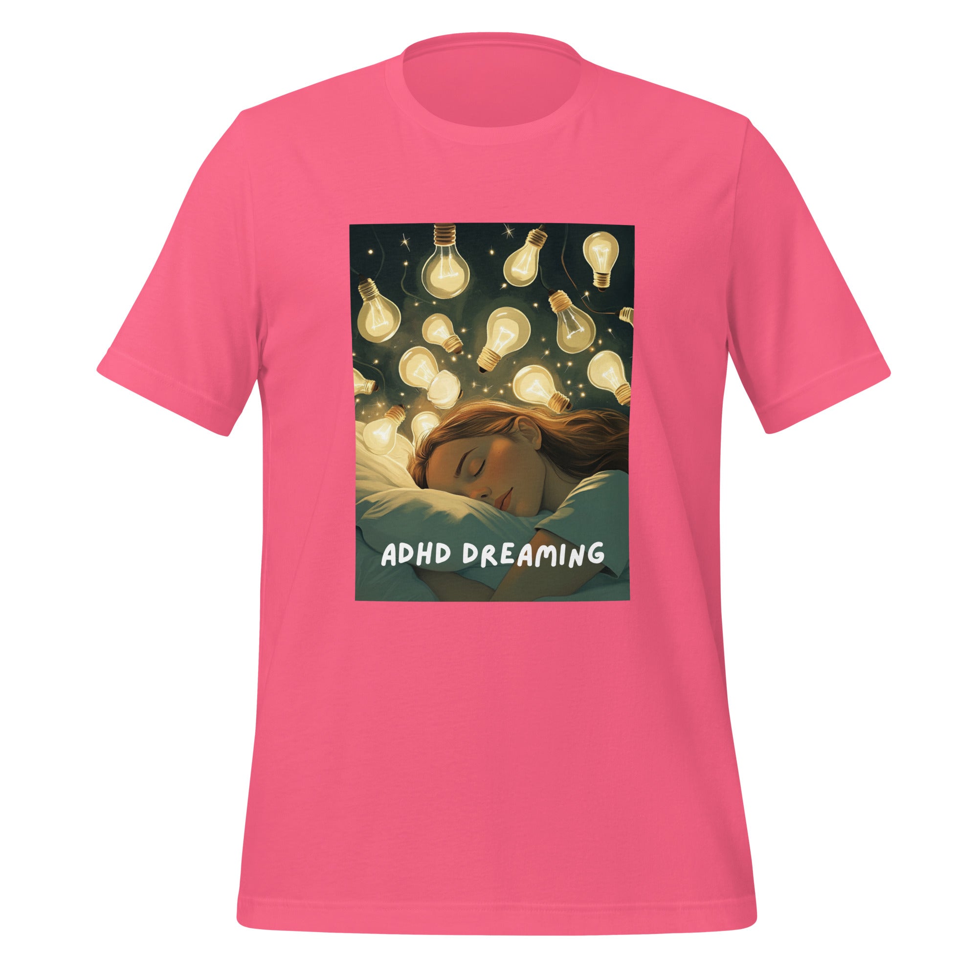 ADHD Dreaming | T-Shirt | The Neurospicy Store Charity Pink