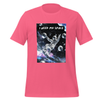 I Need My Space | Space Theme T-Shirt | For Natural Introverts unisex-staple-t-shirt-charity-pink-front-67e158cac8f9e