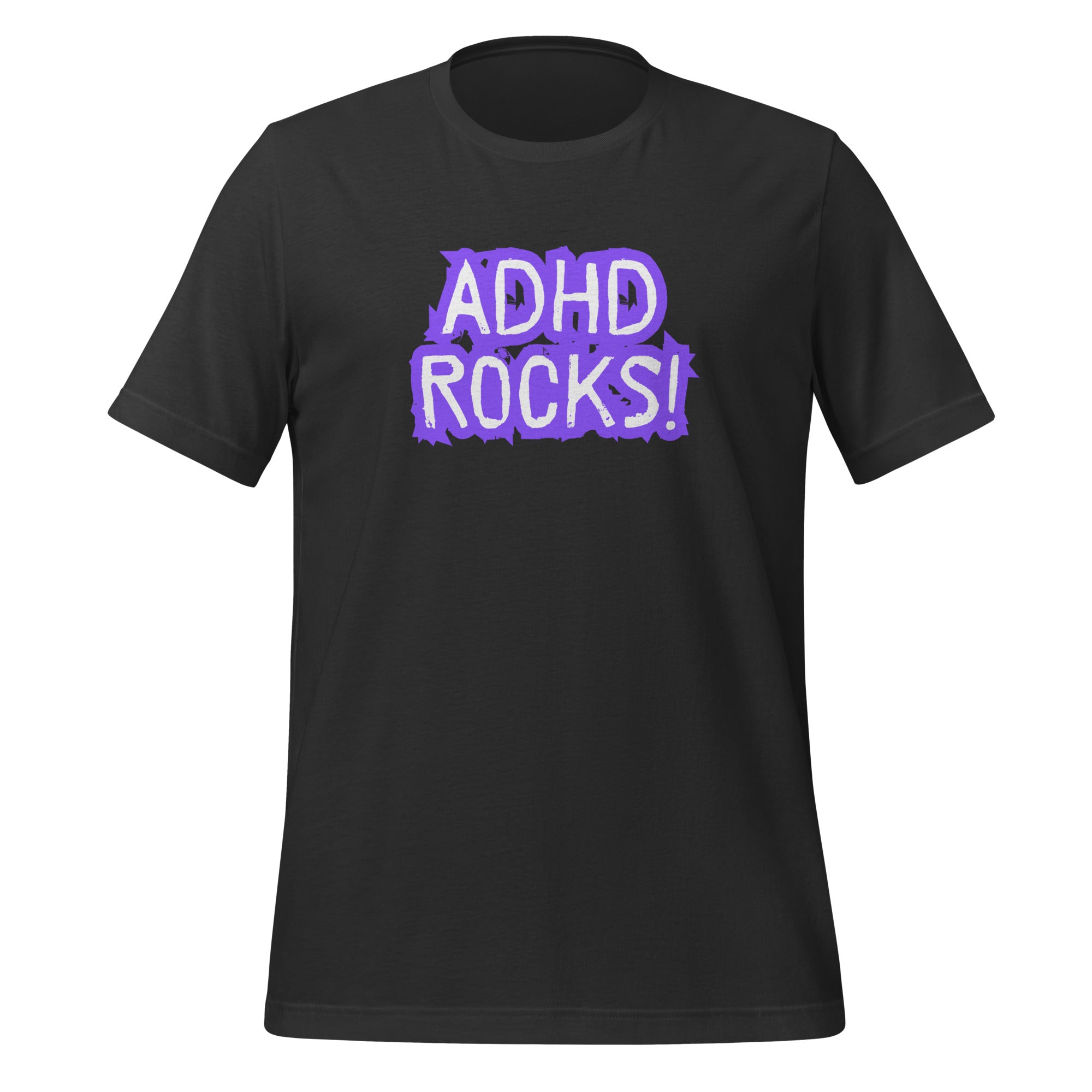 ADHD Rocks | T-Shirt | The Neurospicy Store Dark Grey