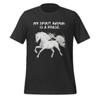My Spirit Animal Is A Horse | Unisex T-Shirt | Spirit Animal unisex-staple-t-shirt-dark-grey-front-67def1070142a T-Shirt