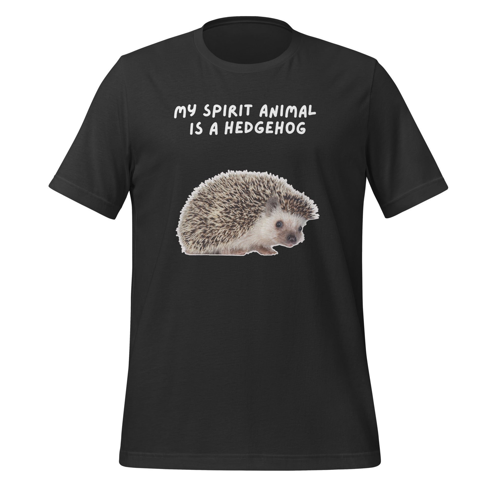 My Spirit Animal Is A Hedgehog | T-Shirt | The Neurospicy Store Dark Grey