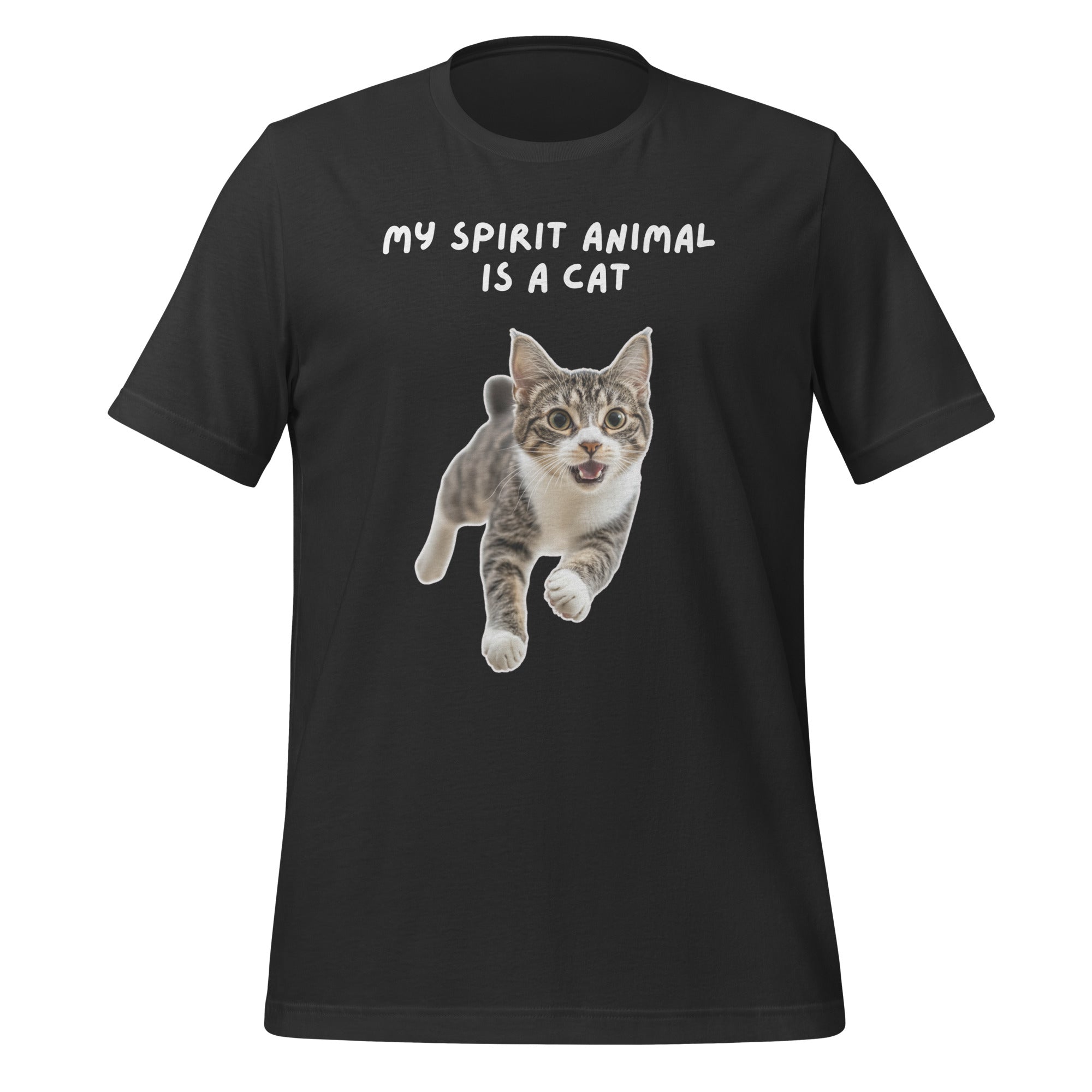 My Spirit Animal Is A Cat | T-Shirt | The Neurospicy Store Dark Grey