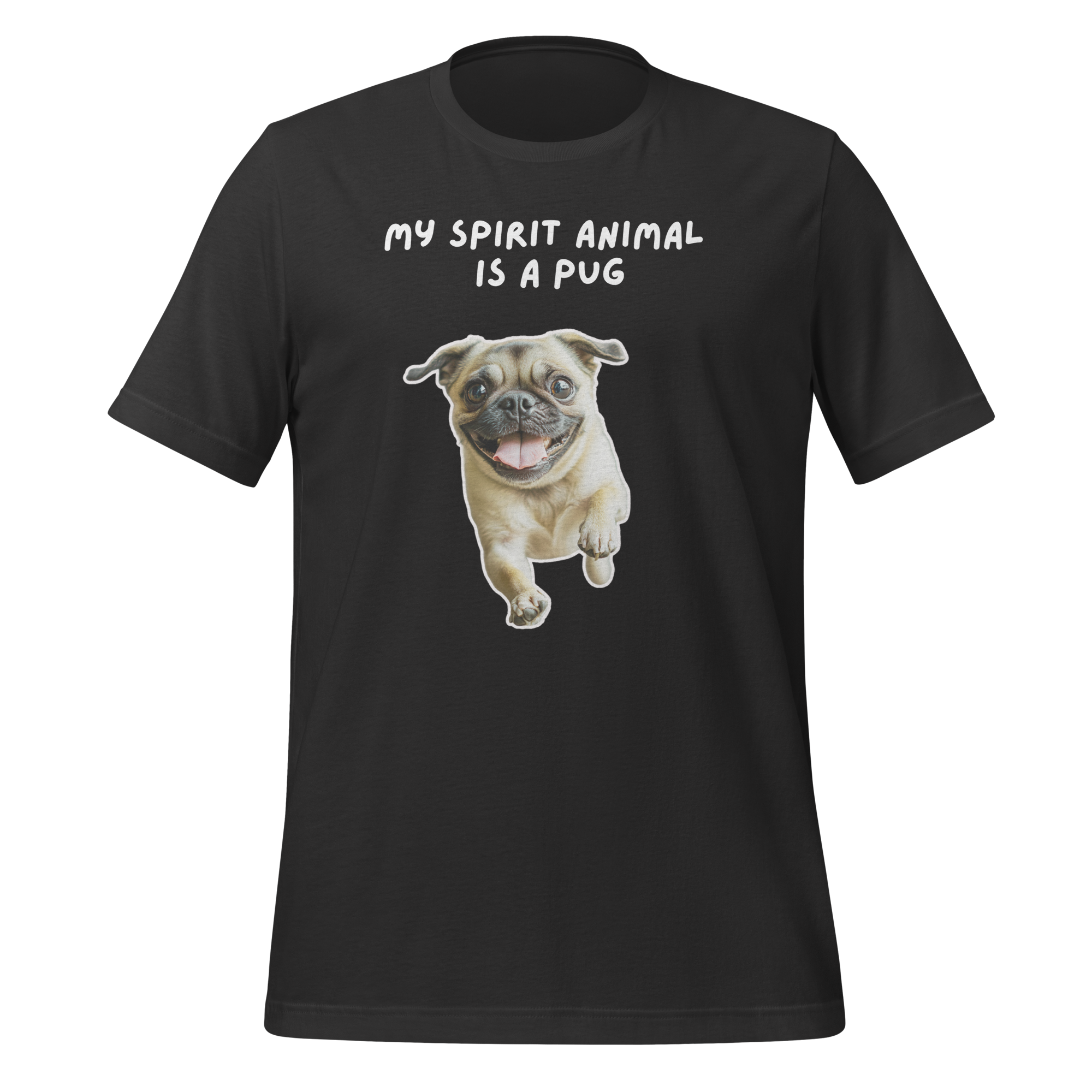 My Spirit Animal Is A Pug | T-Shirt | The Neurospicy Store Dark Grey