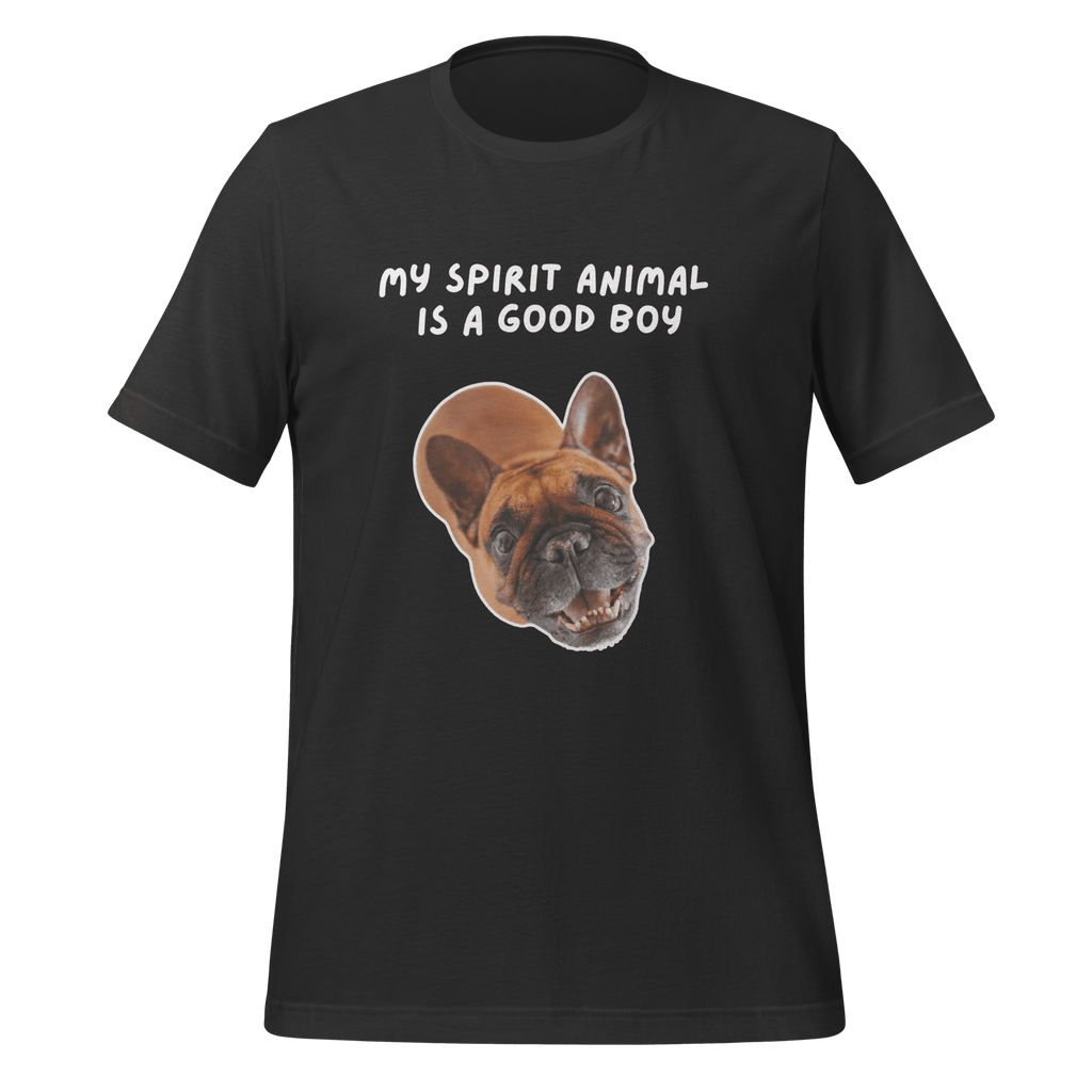 My Spirit Animal Is A Good Boy | Spirit Animals | Unisex Tee unisex-staple-t-shirt-dark-grey-front-67dfa94298bf7 T-Shirt
