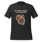 My Spirit Animal Is A Good Boy | Spirit Animals | Unisex Tee unisex-staple-t-shirt-dark-grey-front-67dfa94298bf7 T-Shirt