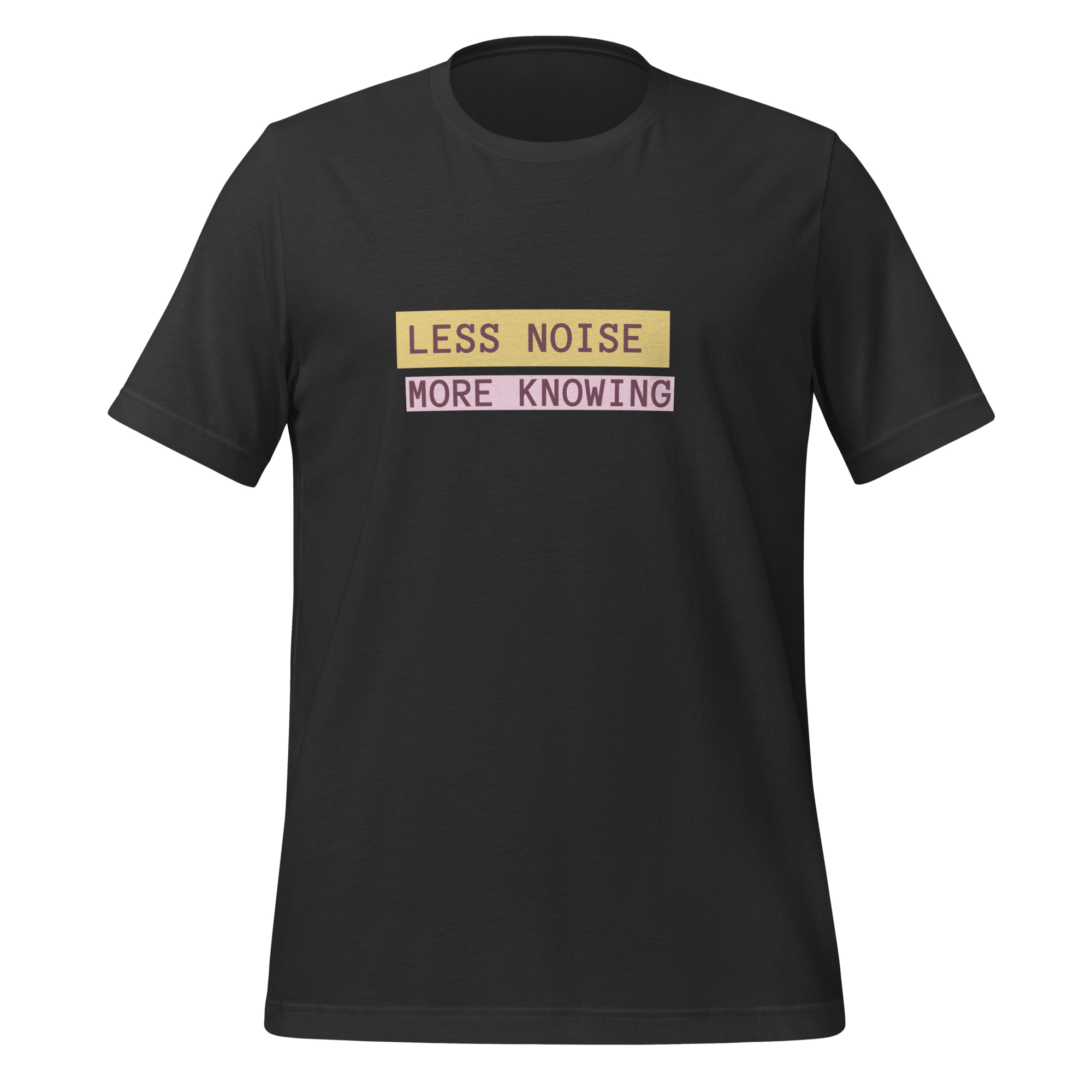 Less Noise More Knowing | T-Shirt | The Neurospicy Store Dark Grey