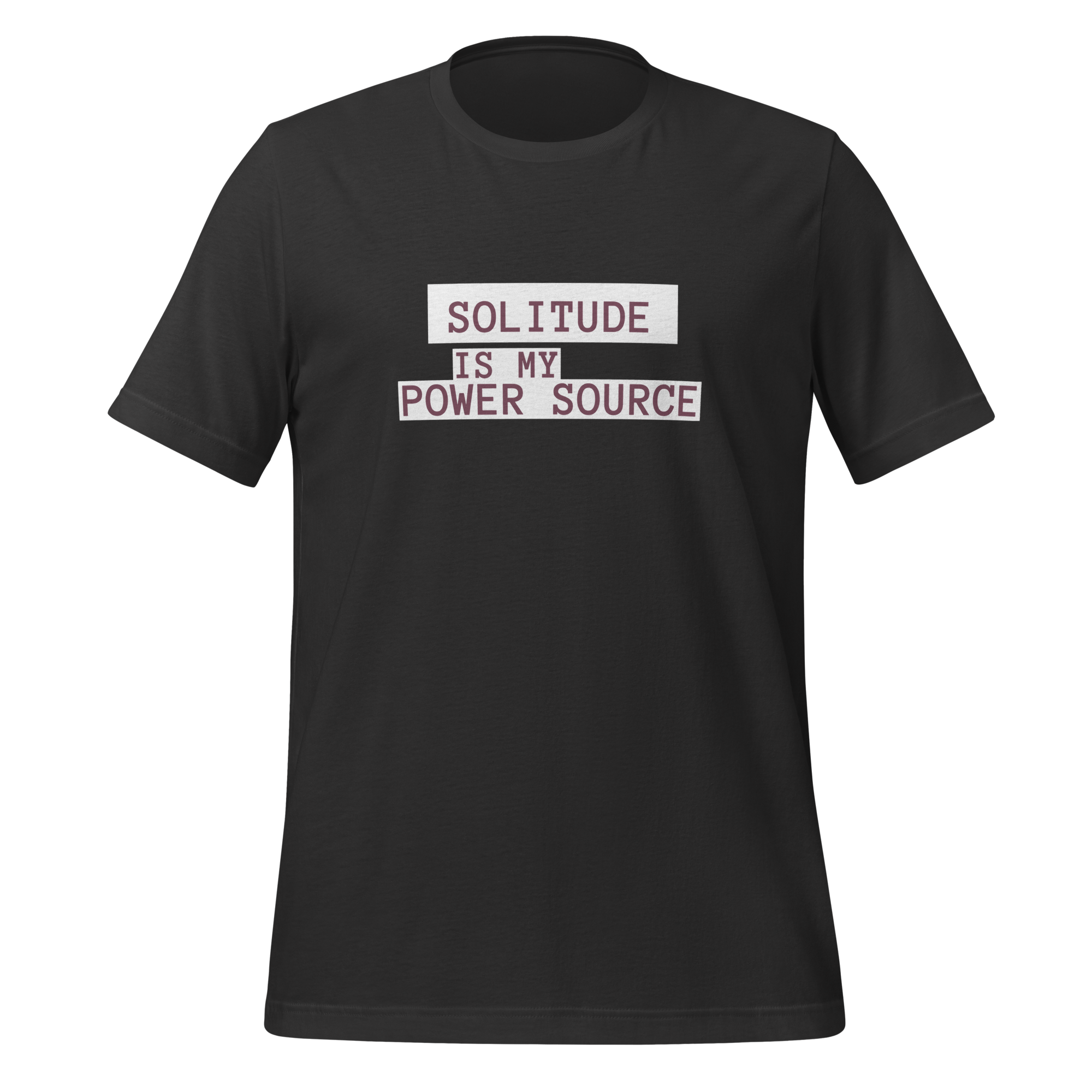 Solitude Is My Power Source | T-Shirt | The Neurospicy Store Dark Grey