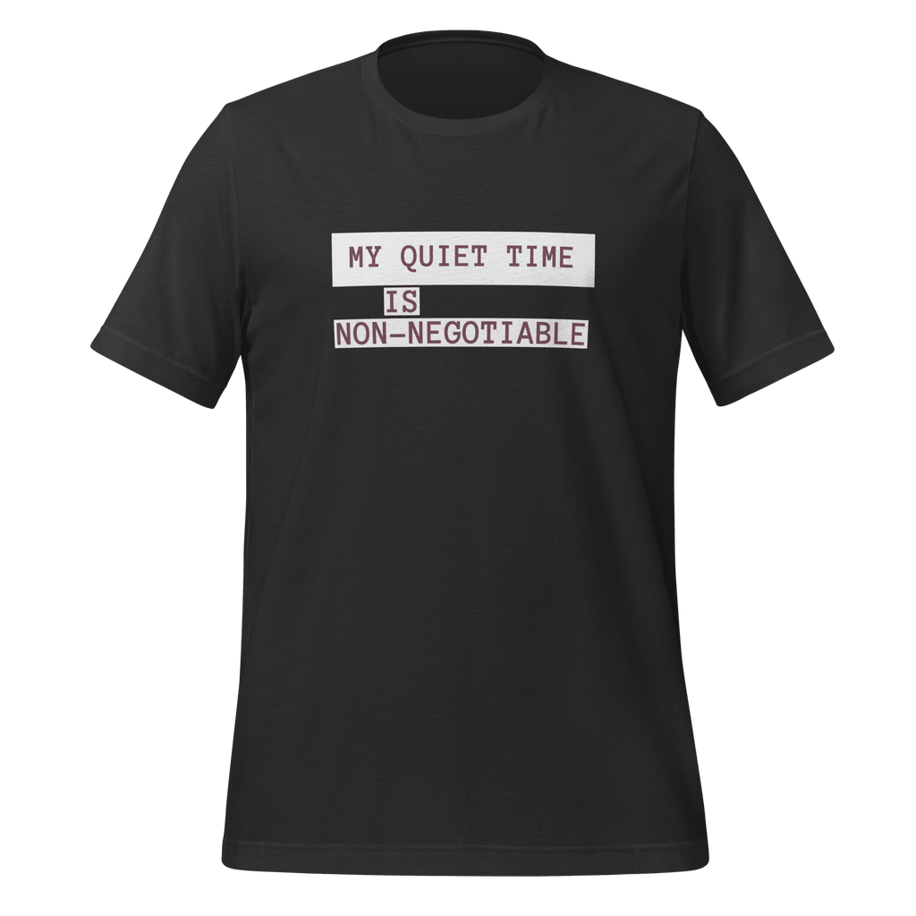 My Quiet Time Is Non-Negotiable | Introvert T-Shirt unisex-staple-t-shirt-dark-grey-front-67e04f4e4c553 T-Shirt