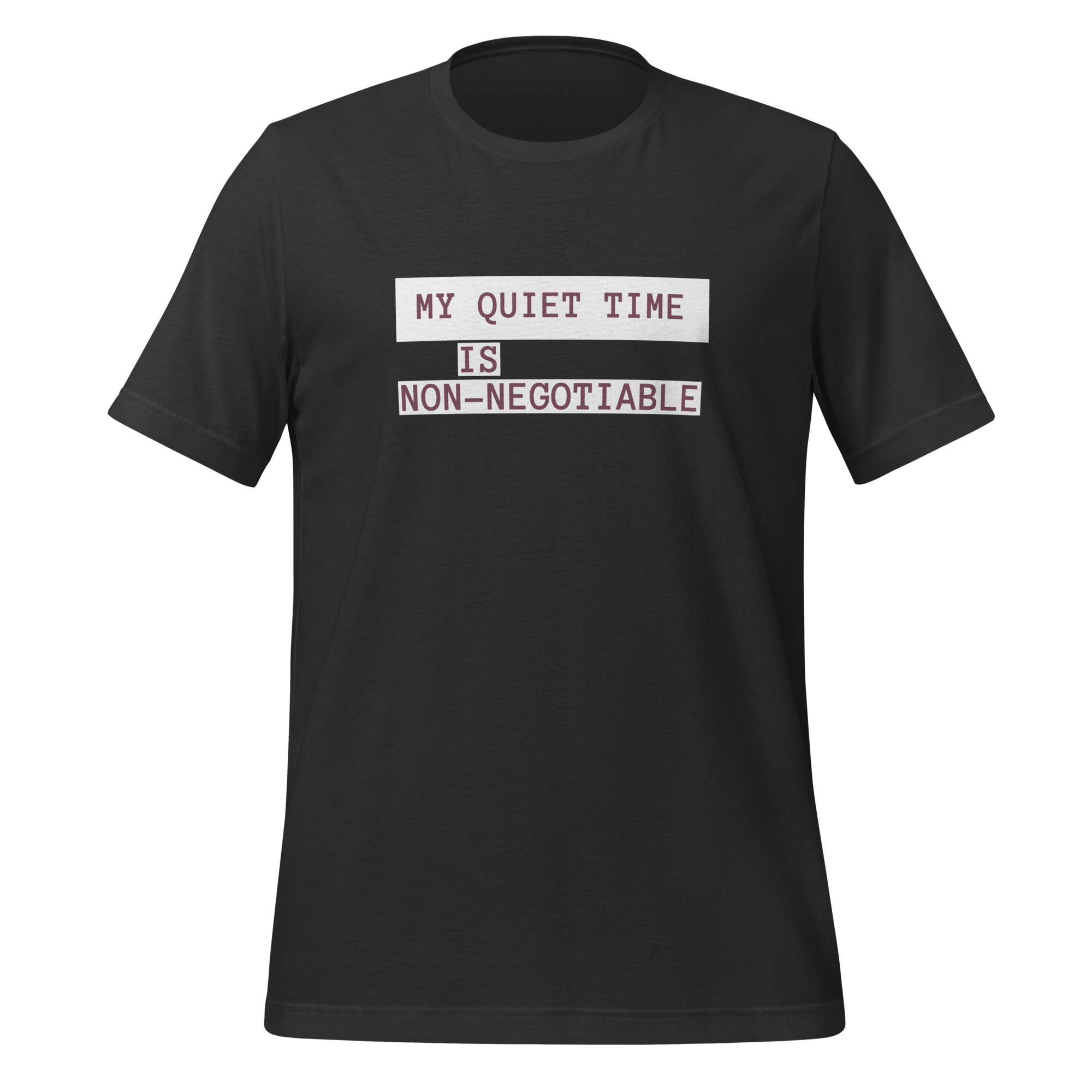 My Quiet Time Is Non-Negotiable | T-Shirt | The Neurospicy Store Dark Grey