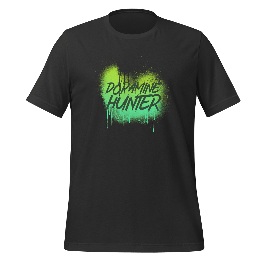 Dopamine Hunter | For Wonderfully Wired Minds | Tee unisex-staple-t-shirt-dark-grey-front-67e0549daf0fb T-Shirt