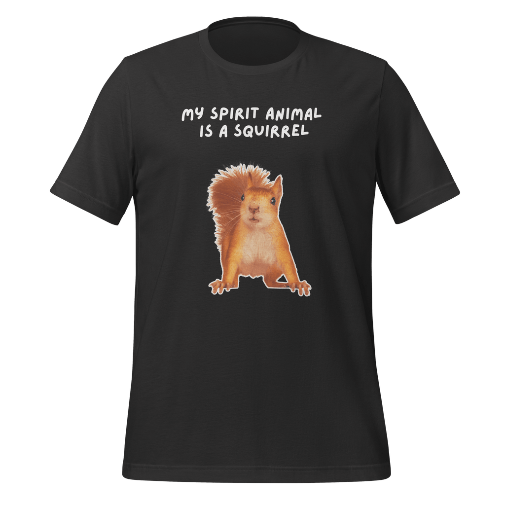 My Spirit Animal Is A Squirrel | Spirit Animals | Unisex Tee unisex-staple-t-shirt-dark-grey-front-67e1a2cfdddf7 T-Shirt