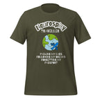Neurospicy Traveller | T-Shirt | Why Sweat the Small Stuff? unisex-staple-t-shirt-military-green-front-67d180eb791b1