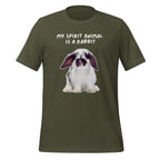 My Spirit Animal Is A Rabbit | Spirit Animals | Unisex Tee unisex-staple-t-shirt-military-green-front-67dfa87d975a5 T-Shirt
