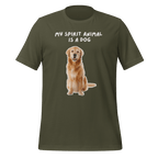 My Spirit Animal Is A Dog | Unisex T-Shirt | Spirit Animals unisex-staple-t-shirt-military-green-front-67dfaa482806f T-Shirt