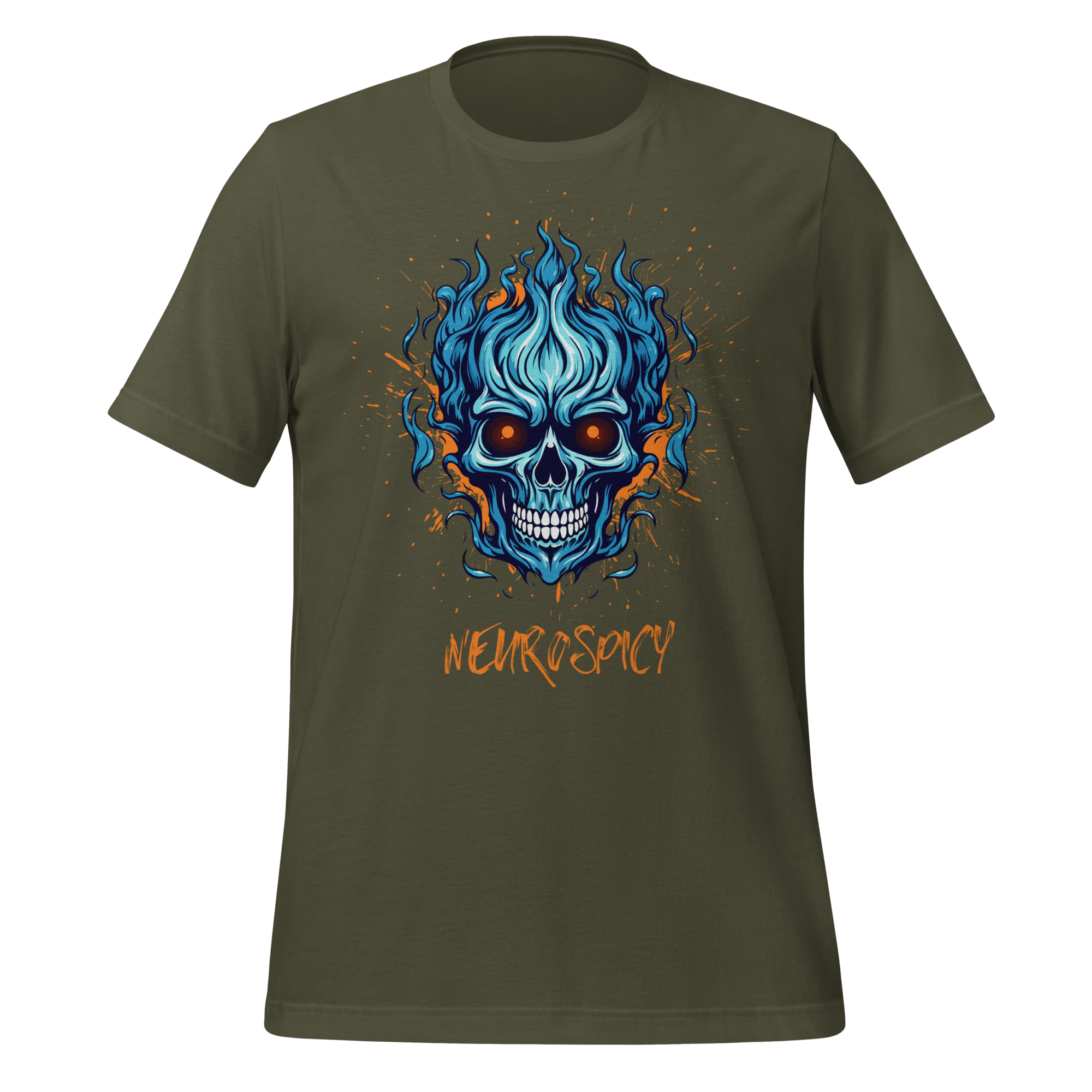 Neurospicy | T-Shirt | The Neurospicy Store Military Green