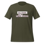 Solitude Is My Power Source | Unapologetic Introvert Tee unisex-staple-t-shirt-military-green-front-67e04b576dded T-Shirt