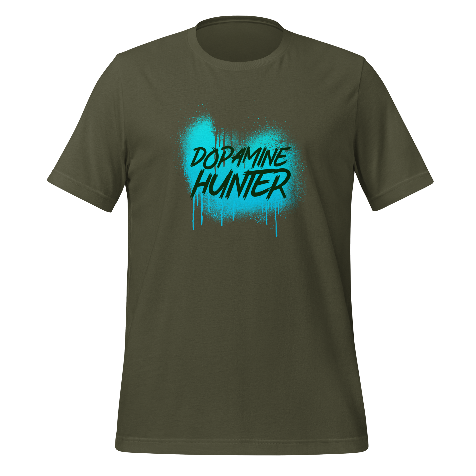 Dopamine Hunter | T-Shirt | The Neurospicy Store Military Green
