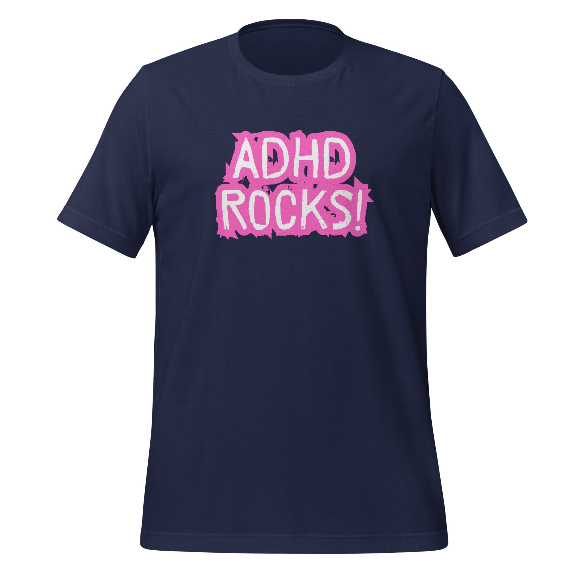 ADHD Rocks | T-Shirt | The Neurospicy Store Navy