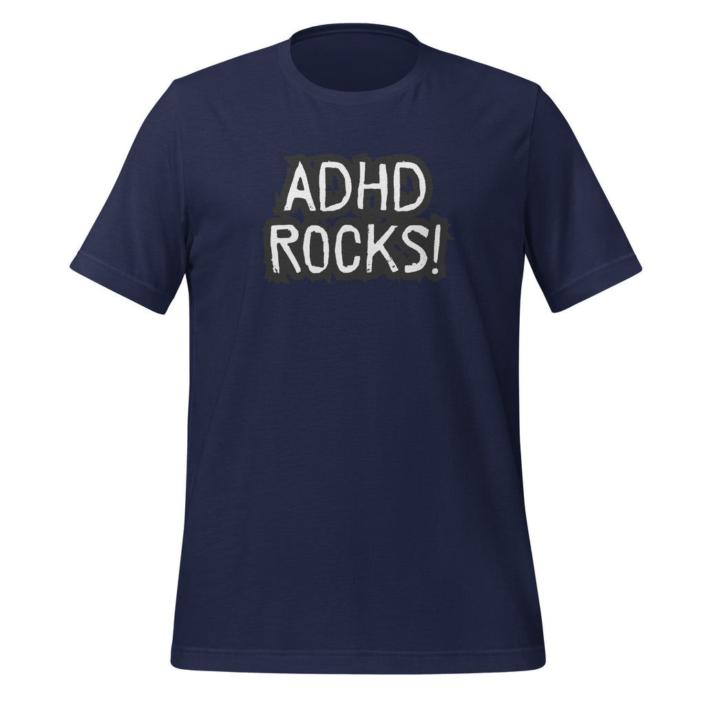 ADHD Rocks | T-Shirt | The Neurospicy Store Navy