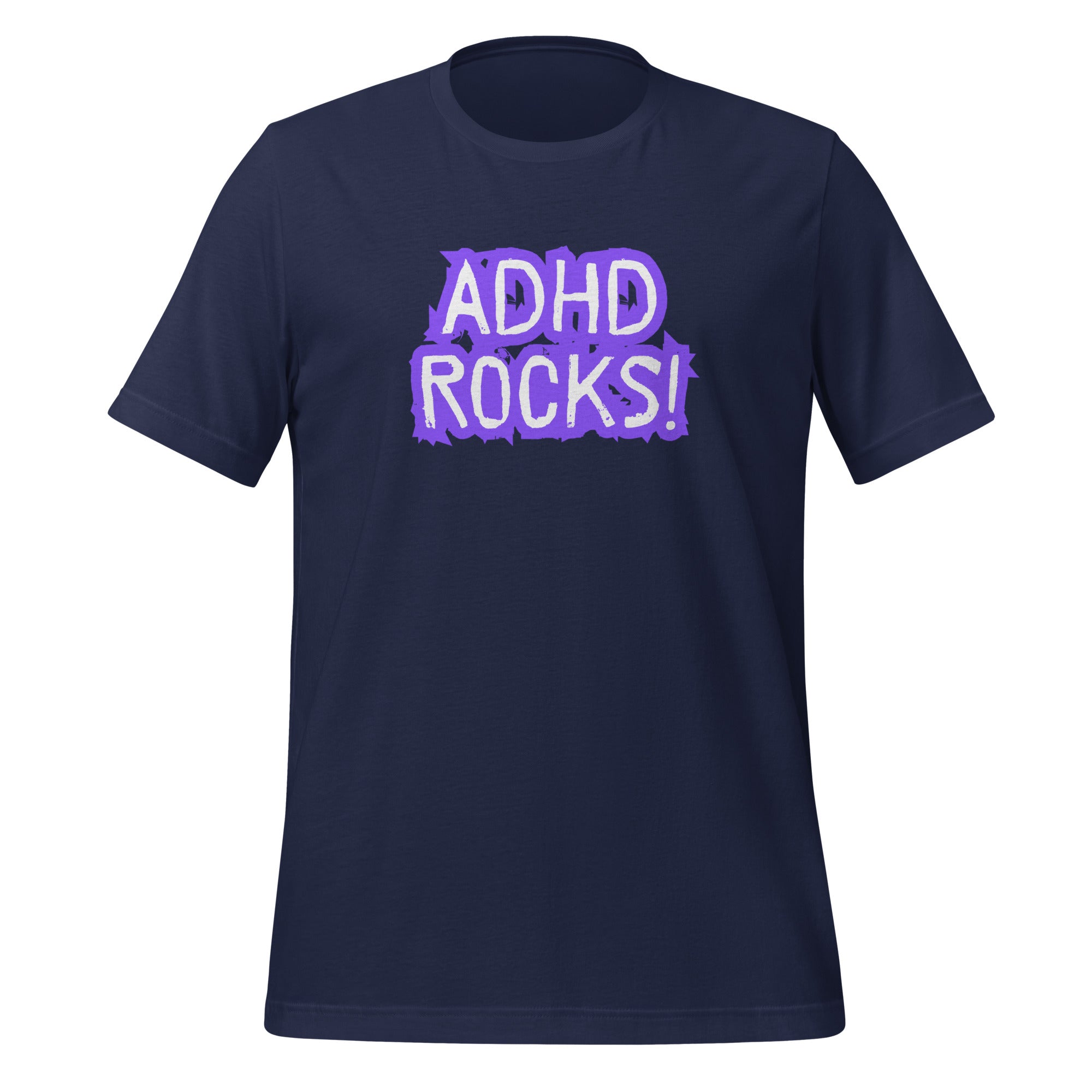 ADHD Rocks | T-Shirt | The Neurospicy Store Navy