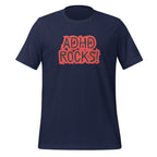 ADHD Rocks | T-Shirt | The Neurospicy Store unisex-staple-t-shirt-navy-front-67c9c73fd869e