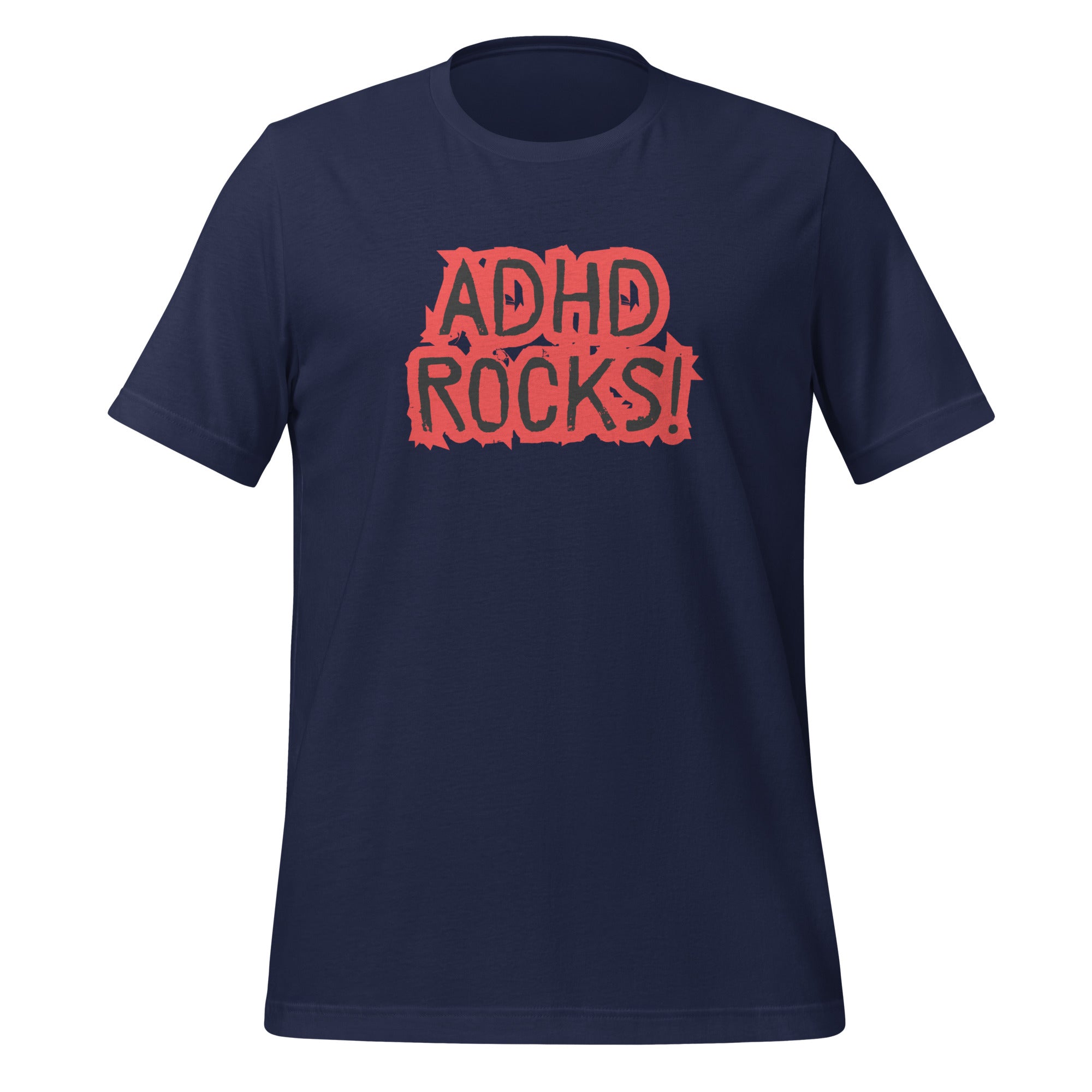 ADHD Rocks | T-Shirt | The Neurospicy Store Navy