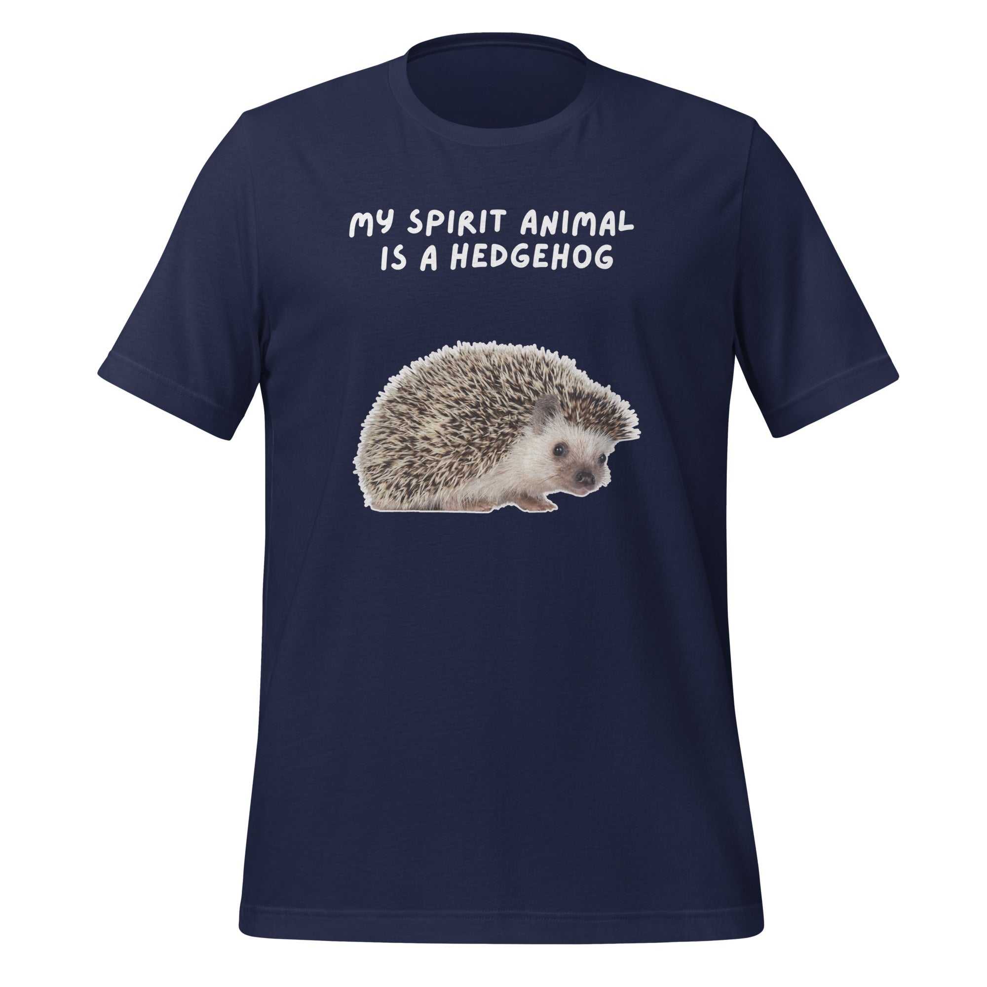 My Spirit Animal Is A Hedgehog | T-Shirt | The Neurospicy Store Navy