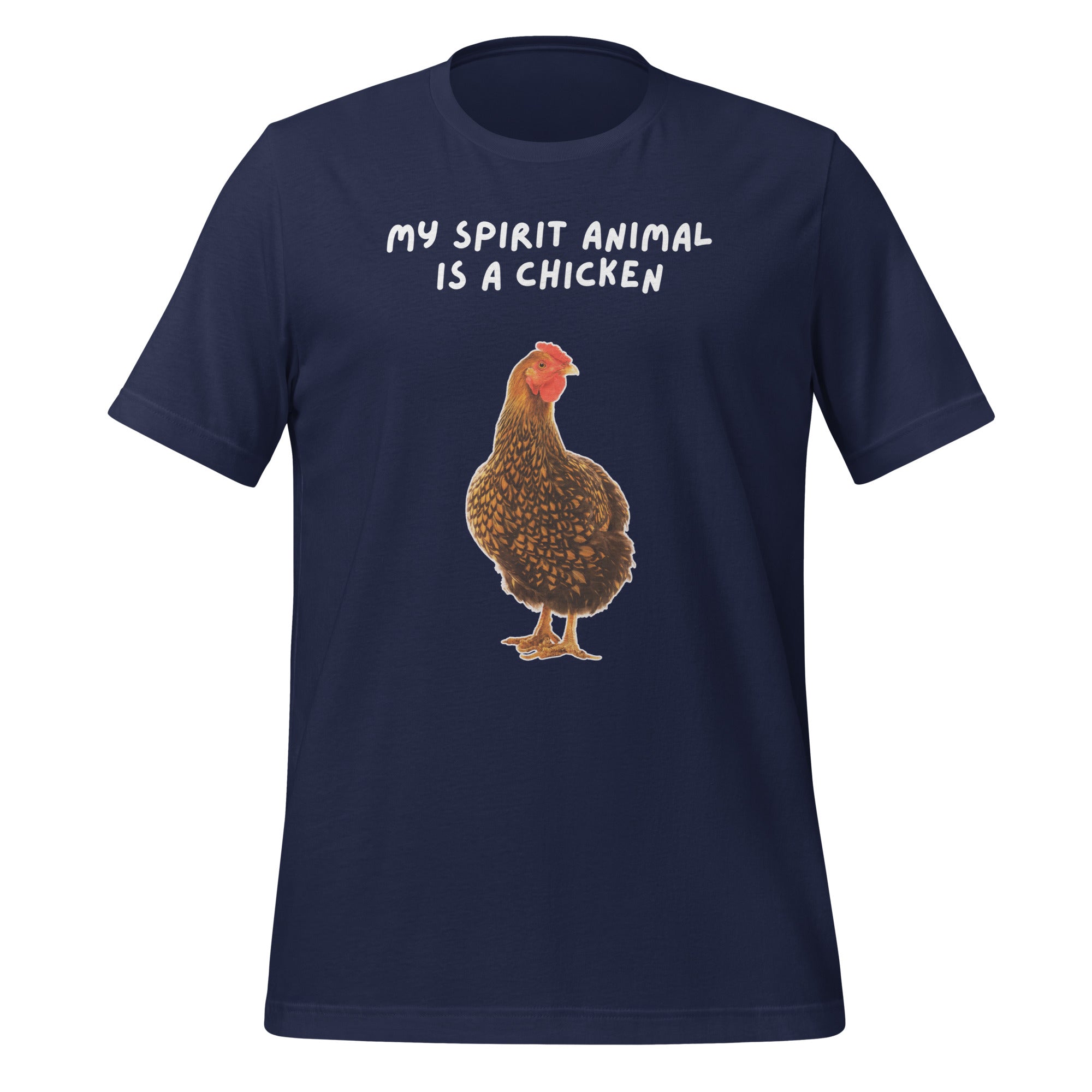 My Spirit Animal Is A Chicken | T-Shirt | The Neurospicy Store Navy