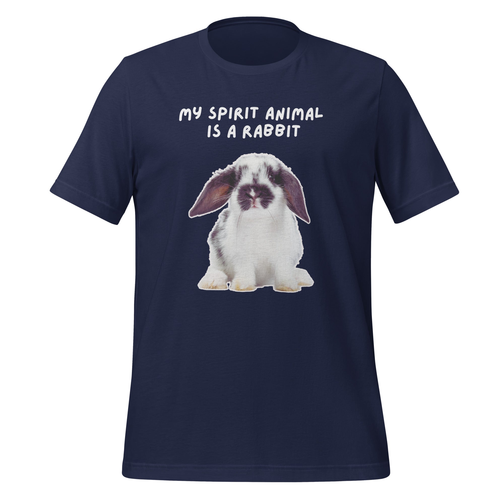 My Spirit Animal Is A Rabbit | T-Shirt | The Neurospicy Store Navy