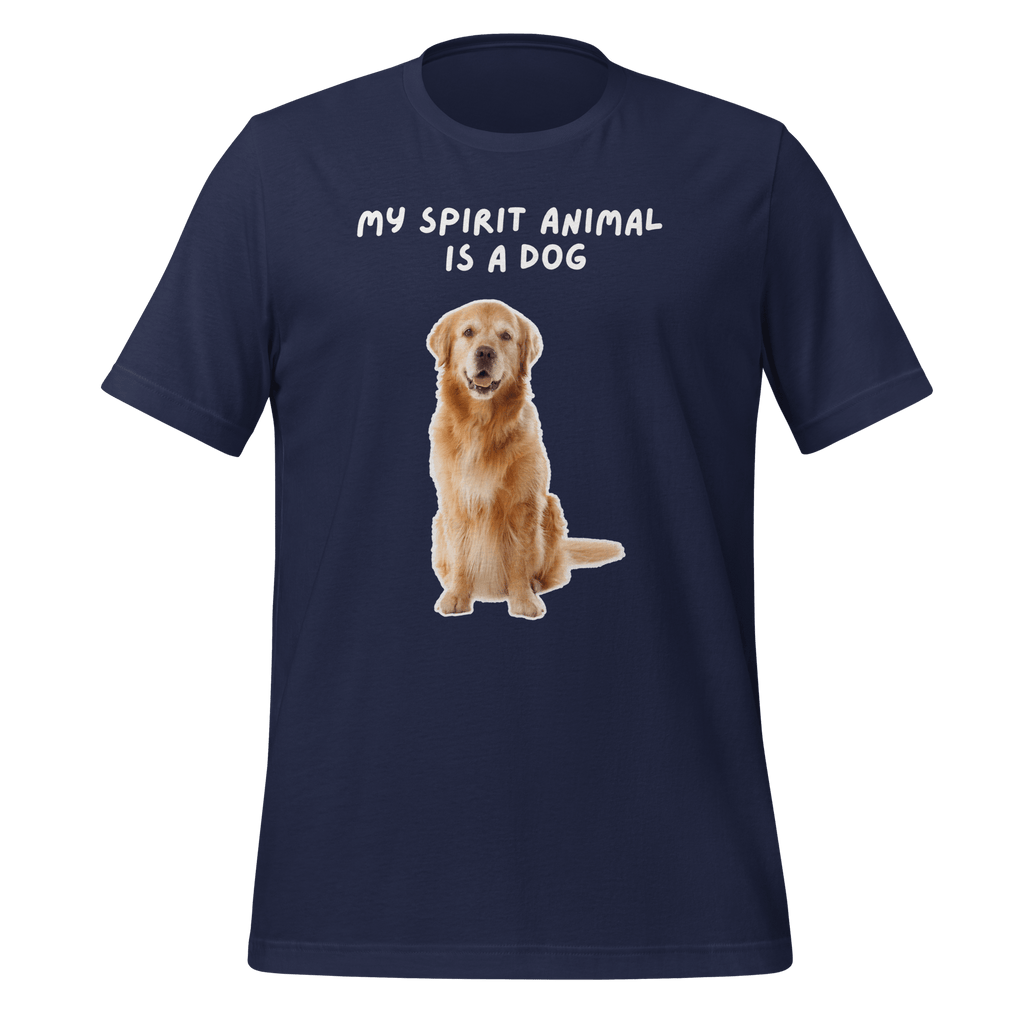 My Spirit Animal Is A Dog | Unisex T-Shirt | Spirit Animals unisex-staple-t-shirt-navy-front-67dfaa4812048 T-Shirt