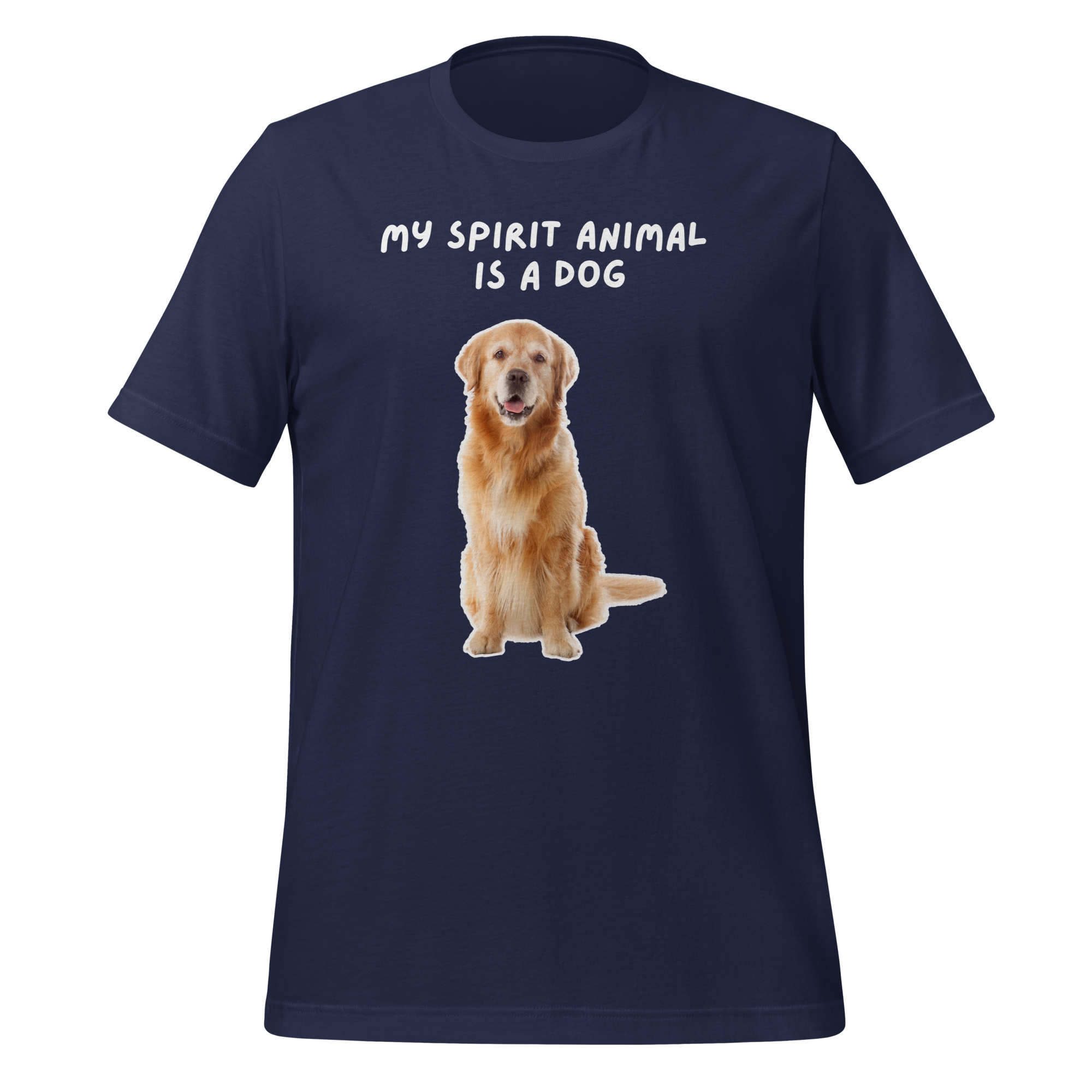 My Spirit Animal Is A Dog | T-Shirt | The Neurospicy Store Navy