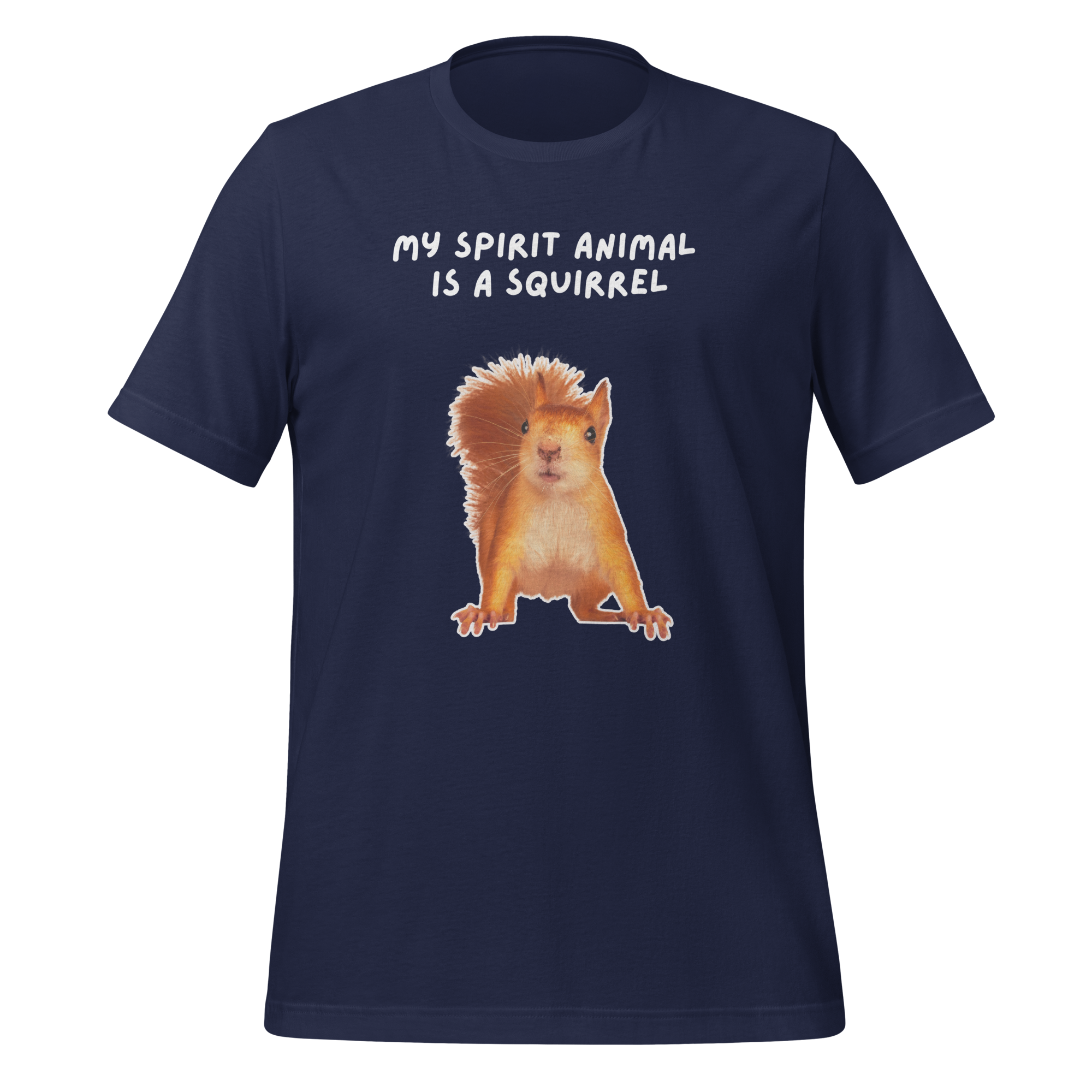 My Spirit Animal Is A Squirrel | T-Shirt | The Neurospicy Store Navy