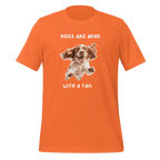 Dogs Are ADHD With A Tail | Unisex T-Shirt | Kindred Spirits unisex-staple-t-shirt-orange-front-67dfaaf10f6a5 T-Shirt