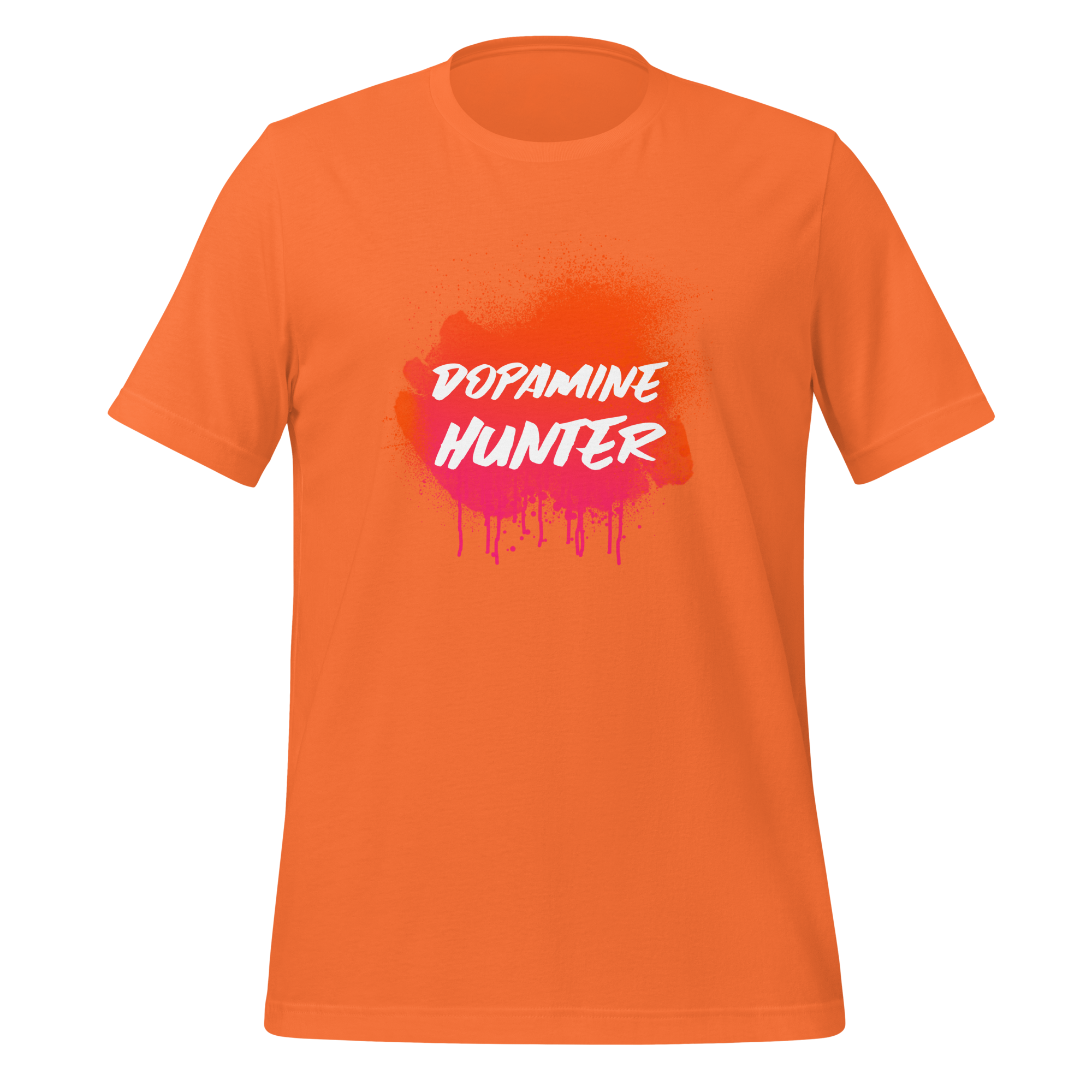 Dopamine Hunter | T-Shirt | The Neurospicy Store Orange
