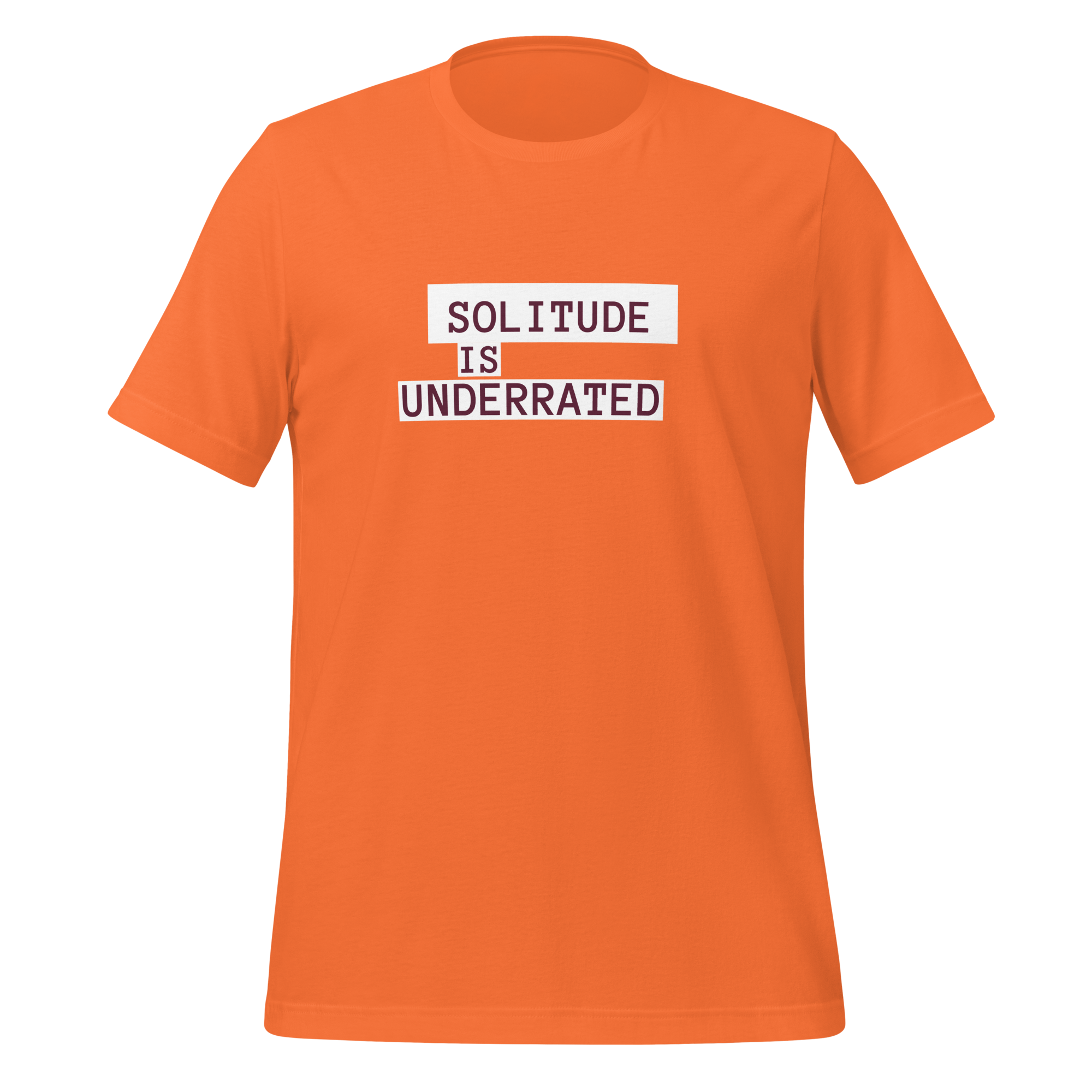 Solitude Is Underrated | T-Shirt | The Neurospicy Store Orange