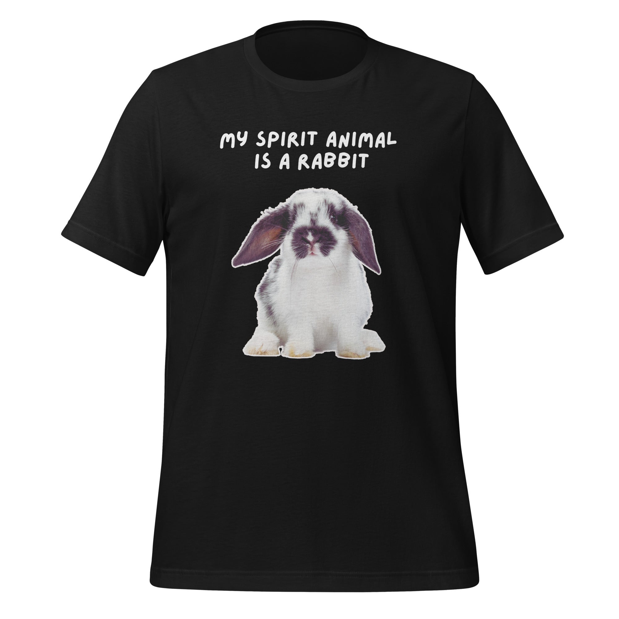 My Spirit Animal Is A Rabbit | T-Shirt | The Neurospicy Store Vintage Black