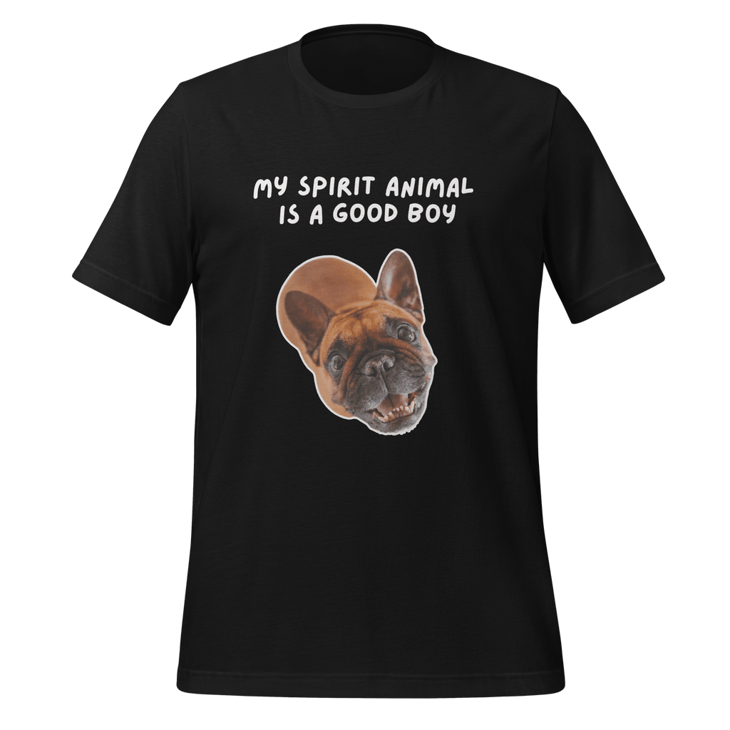 My Spirit Animal Is A Good Boy | Spirit Animals | Unisex Tee unisex-staple-t-shirt-vintage-black-front-67dfa94283496 T-Shirt