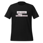 Solitude Is My Power Source | Unapologetic Introvert Tee unisex-staple-t-shirt-vintage-black-front-67e04b574e36a T-Shirt