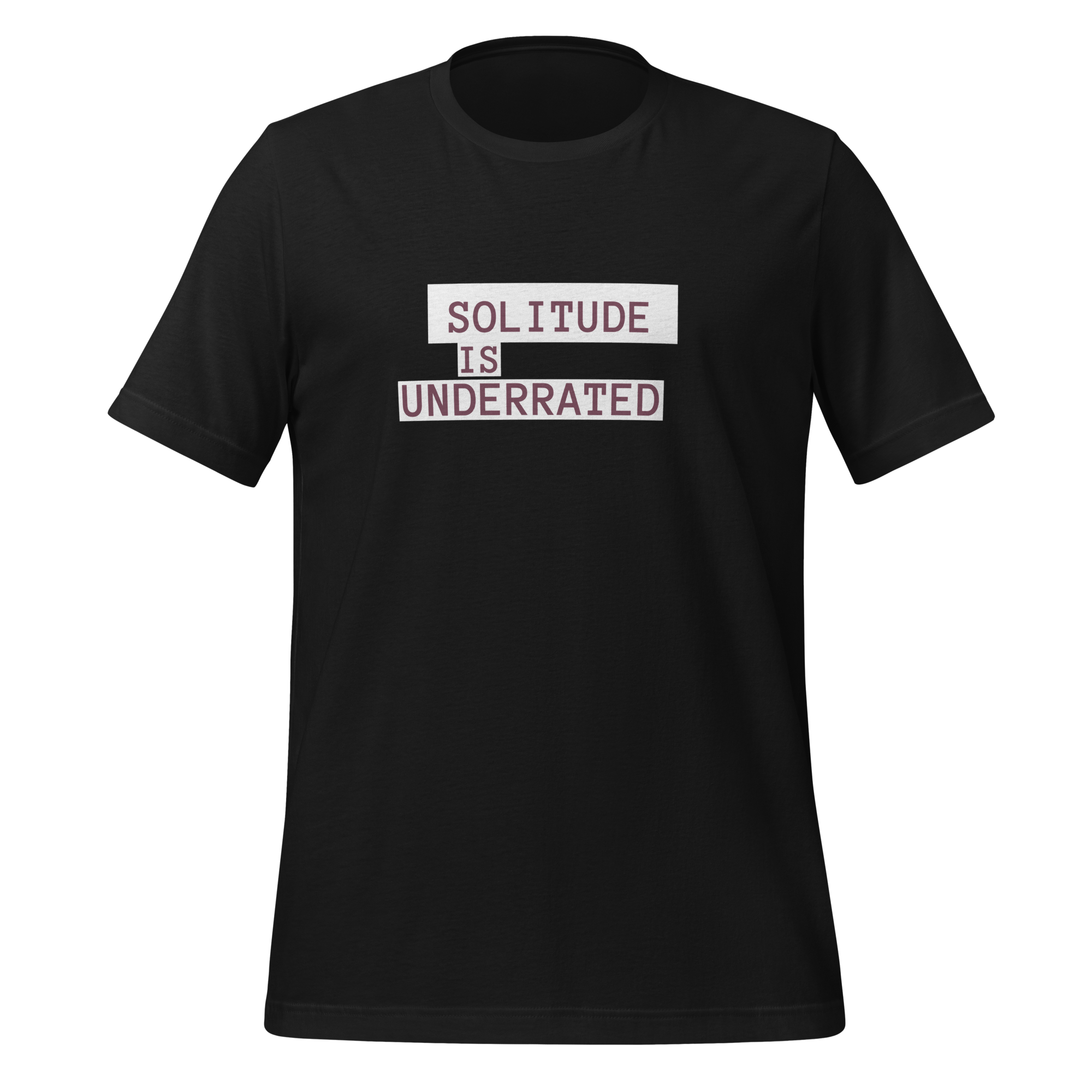 Solitude Is Underrated | T-Shirt | The Neurospicy Store Vintage Black
