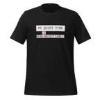 My Quiet Time Is Non-Negotiable |Introvert T-Shirt | Celebrating Our Individuality unisex-staple-t-shirt-vintage-black-front-67e04f4e34e4d