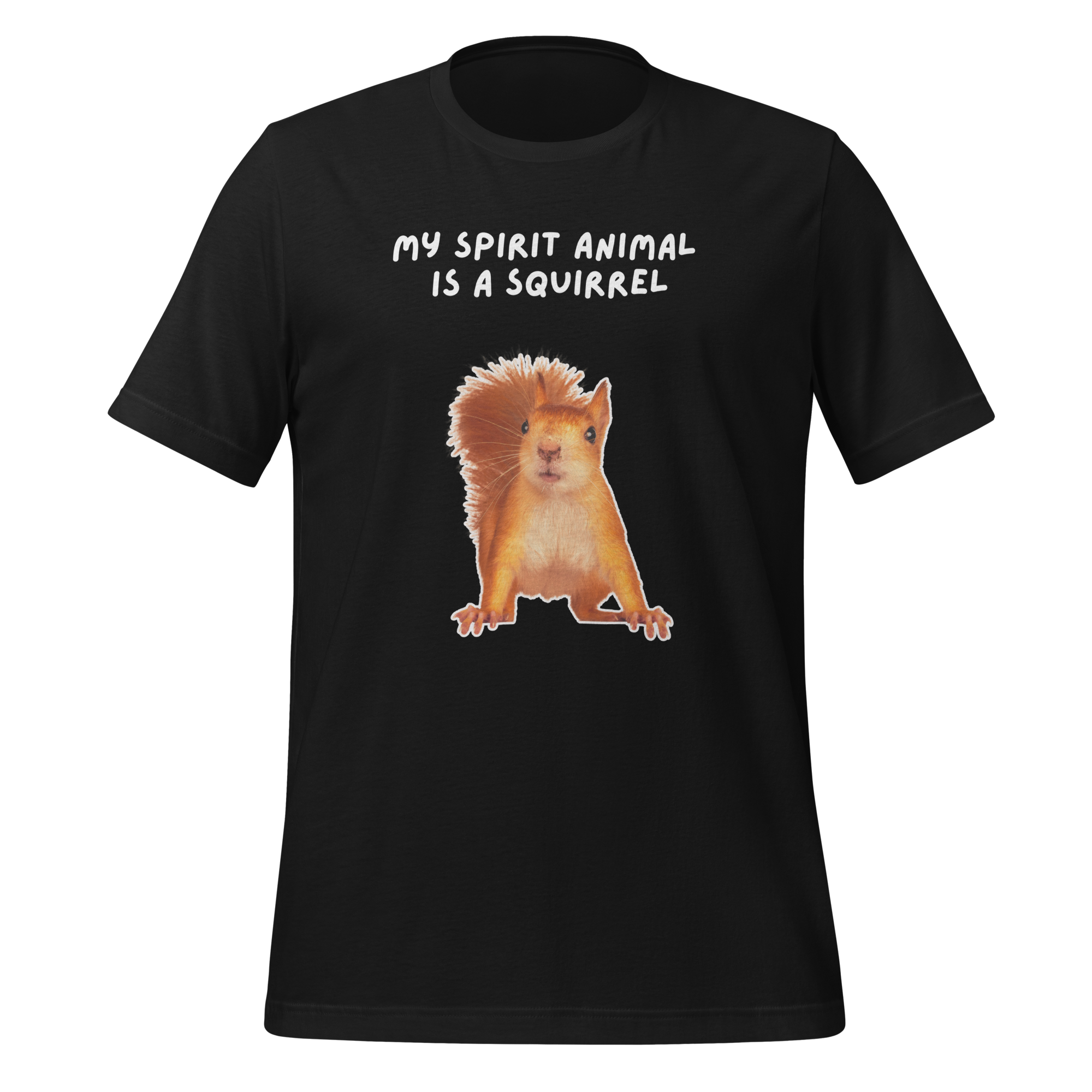 My Spirit Animal Is A Squirrel | T-Shirt | The Neurospicy Store Vintage Black