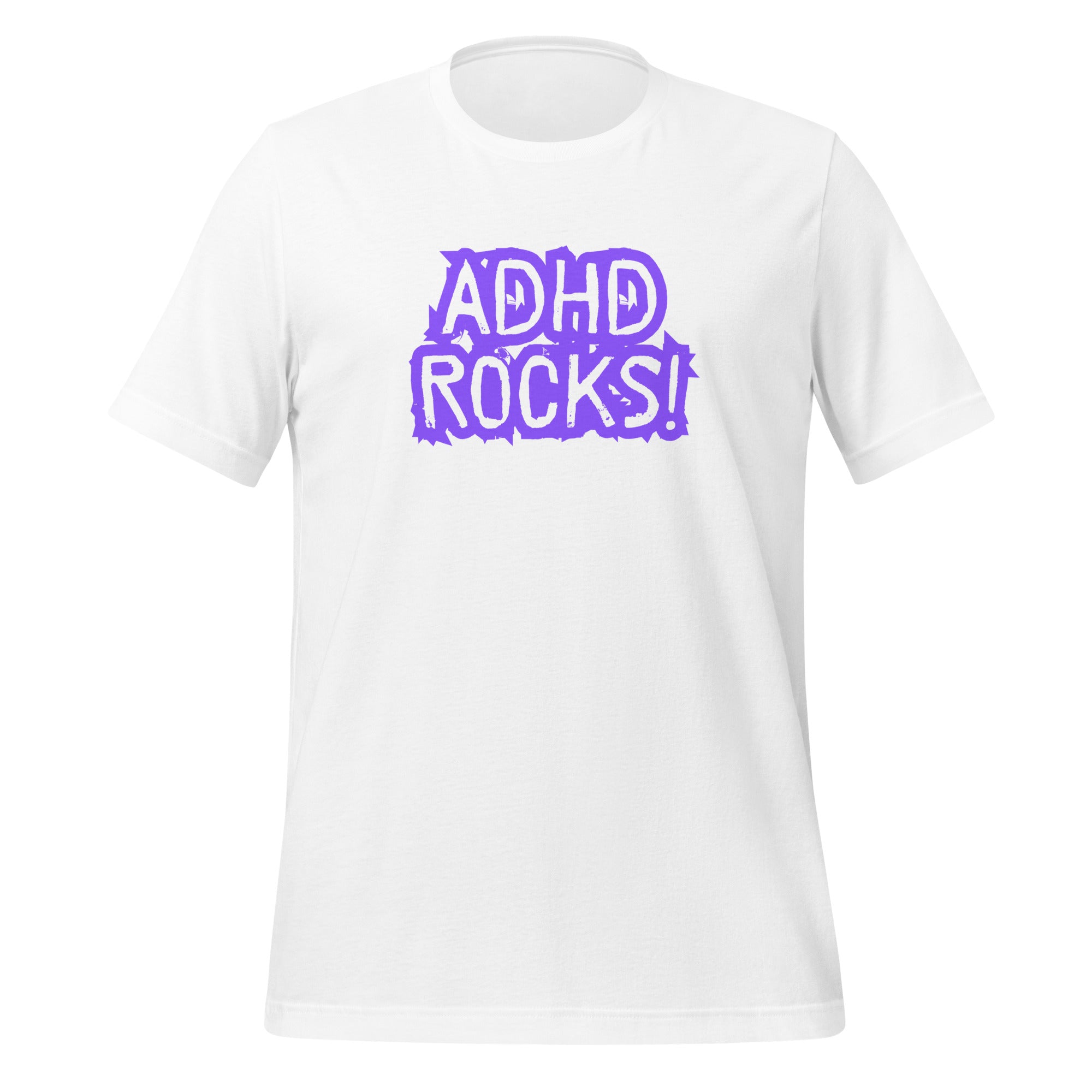 ADHD Rocks | T-Shirt | The Neurospicy Store White