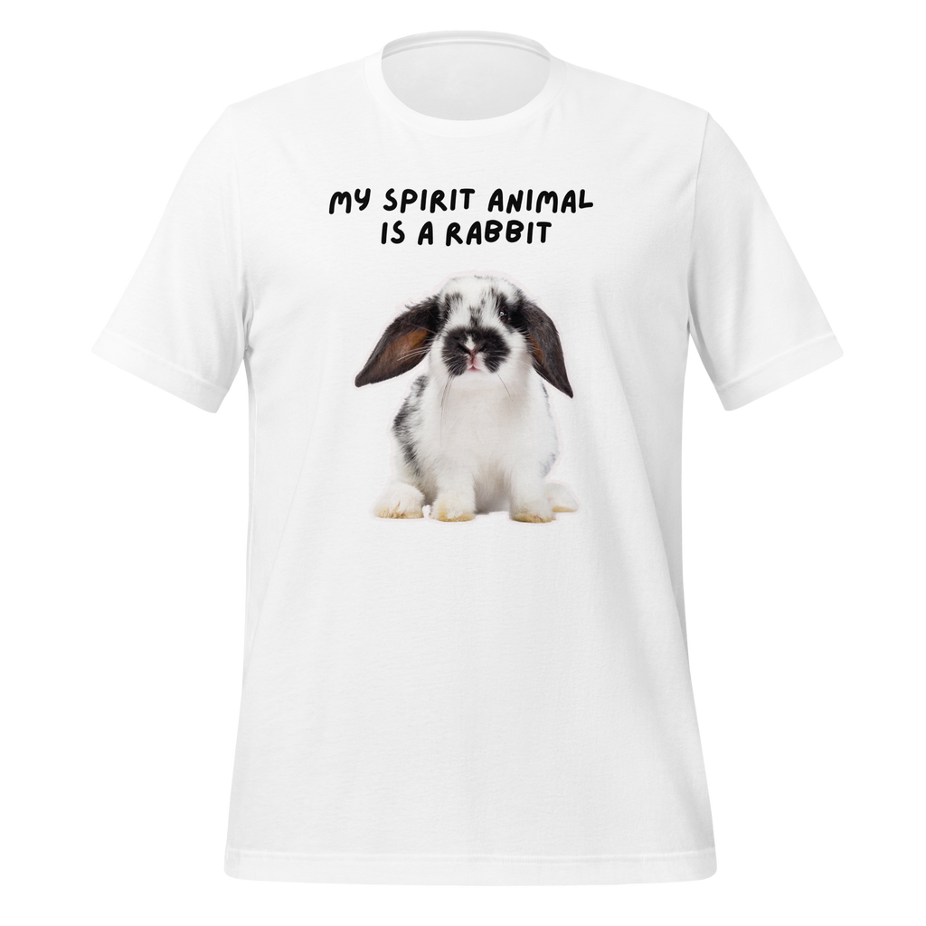 My Spirit Animal Is A Rabbit | T-Shirt | The Neurospicy Store White