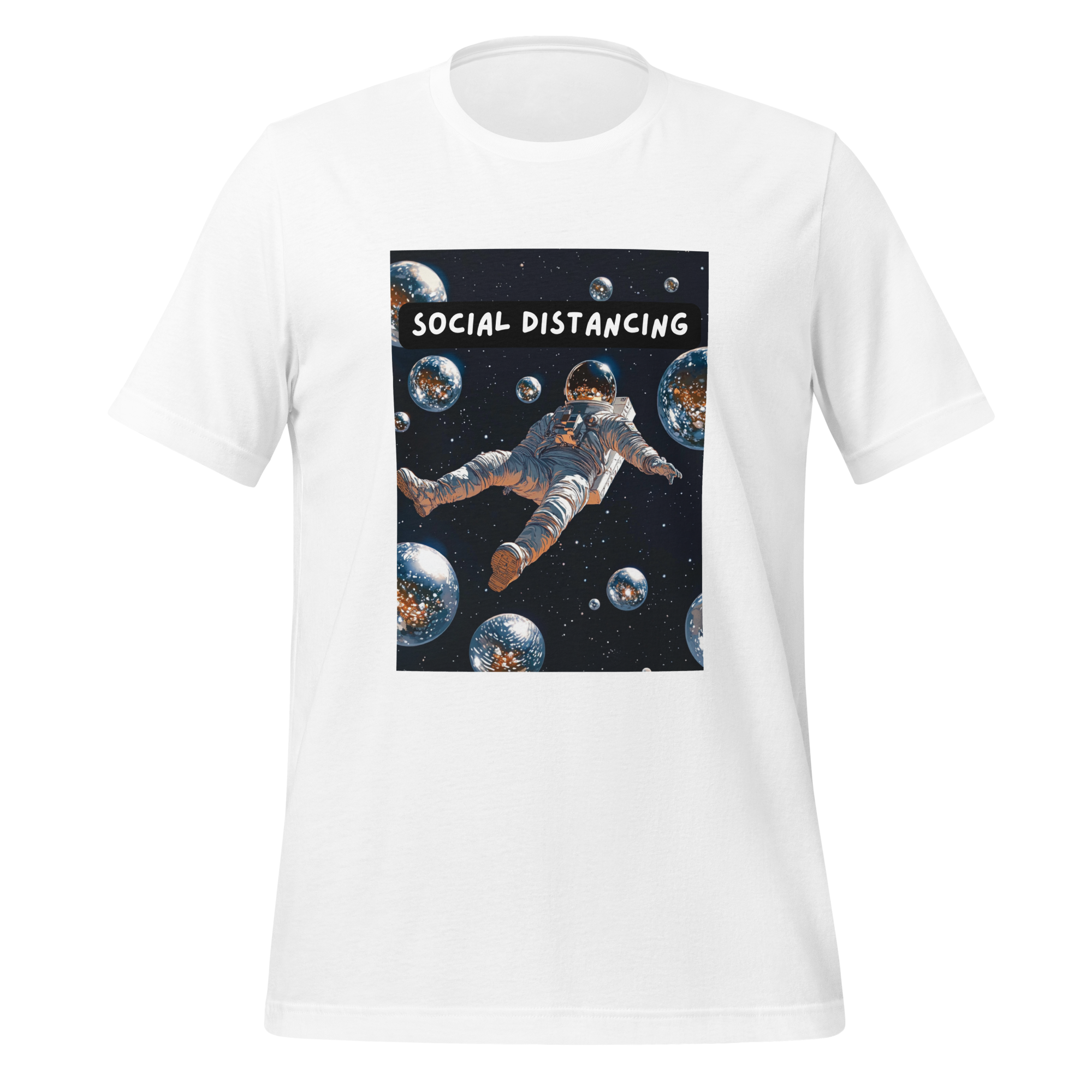 Social Distancing | T-Shirt | The Neurospicy Store White