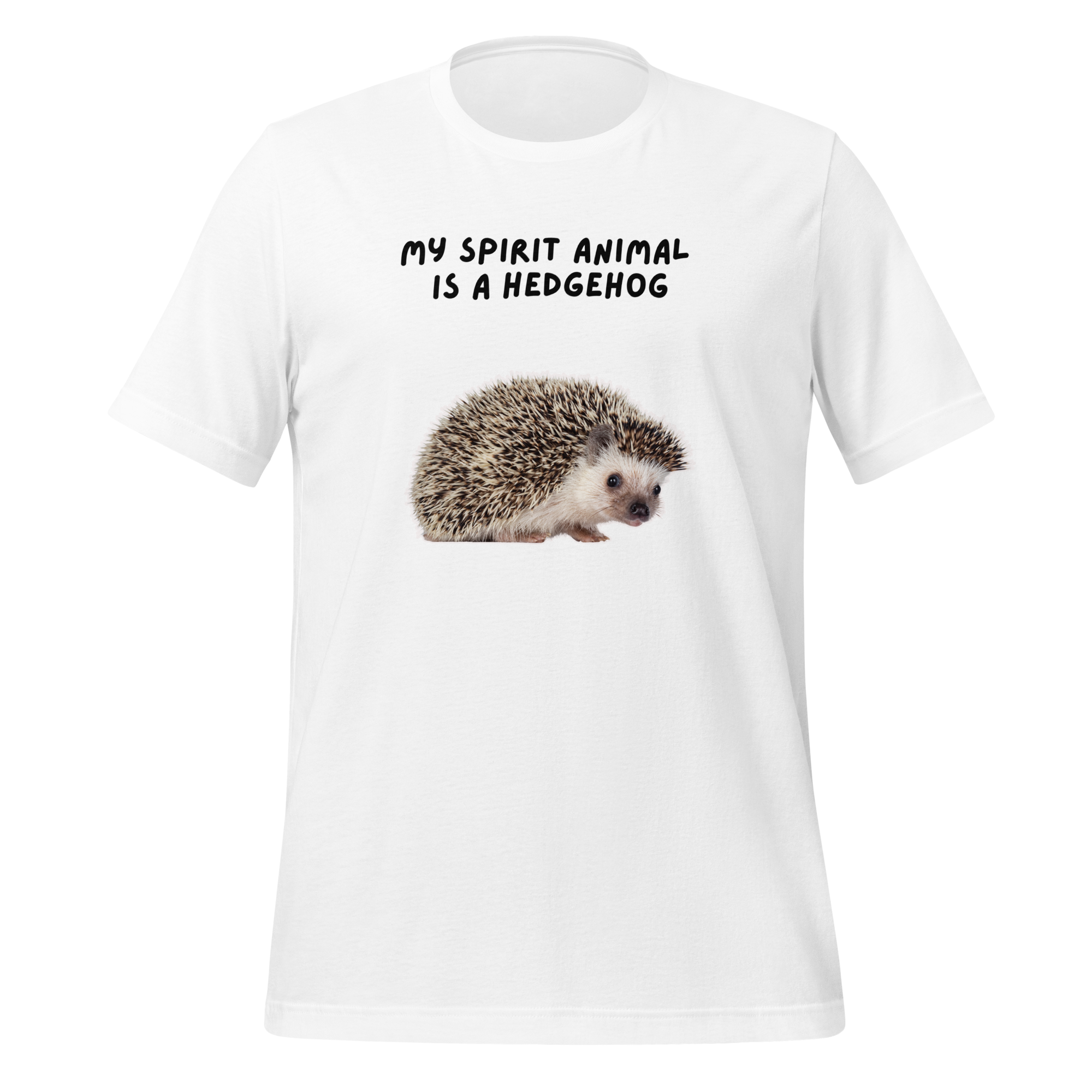 My Spirit Animal Is A Hedgehog | T-Shirt | The Neurospicy Store White
