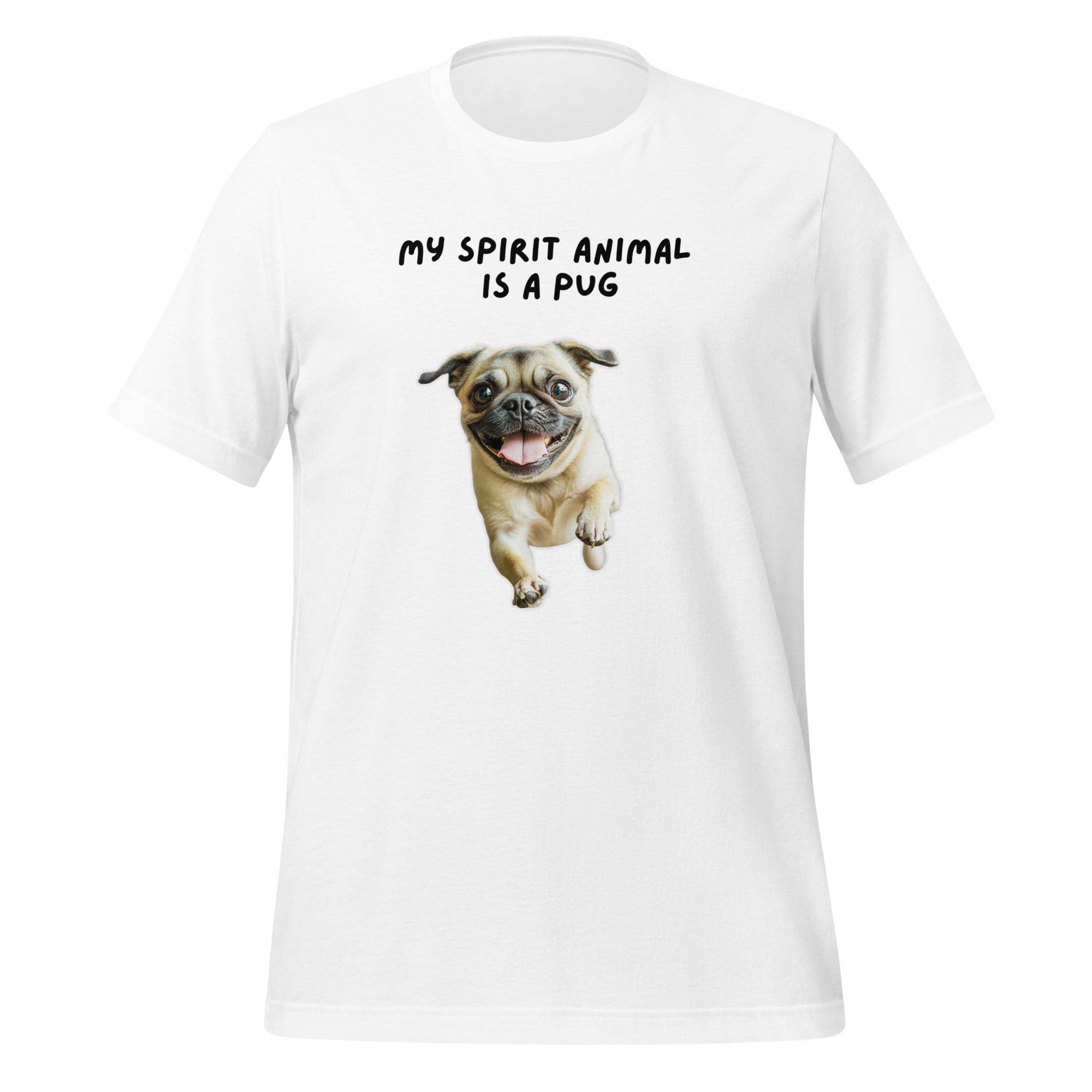 My Spirit Animal Is A Pug | T-Shirt | The Neurospicy Store White