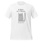 Cats Are ADHD With Fur | Unisex T-Shirt | Positive Tees for Neurodiverse Minds unisex-staple-t-shirt-white-front-67e193a0d0dfd